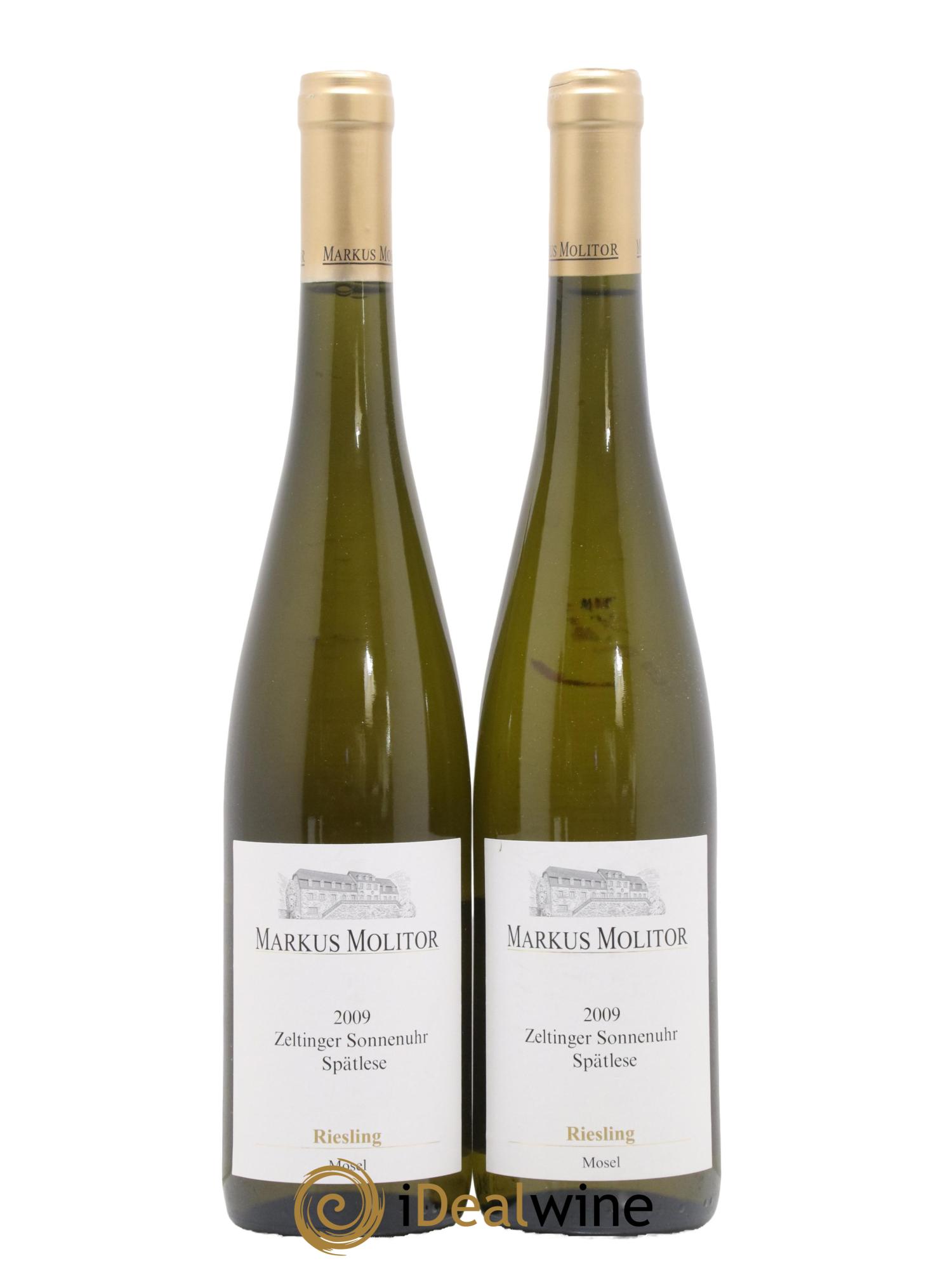 Allemagne Mosel-Saar Riesling Markus Molitor Zeltinger Sonnenuhr Spätlese Gold Capsule 2009 - Posten von 2 Flaschen - 0