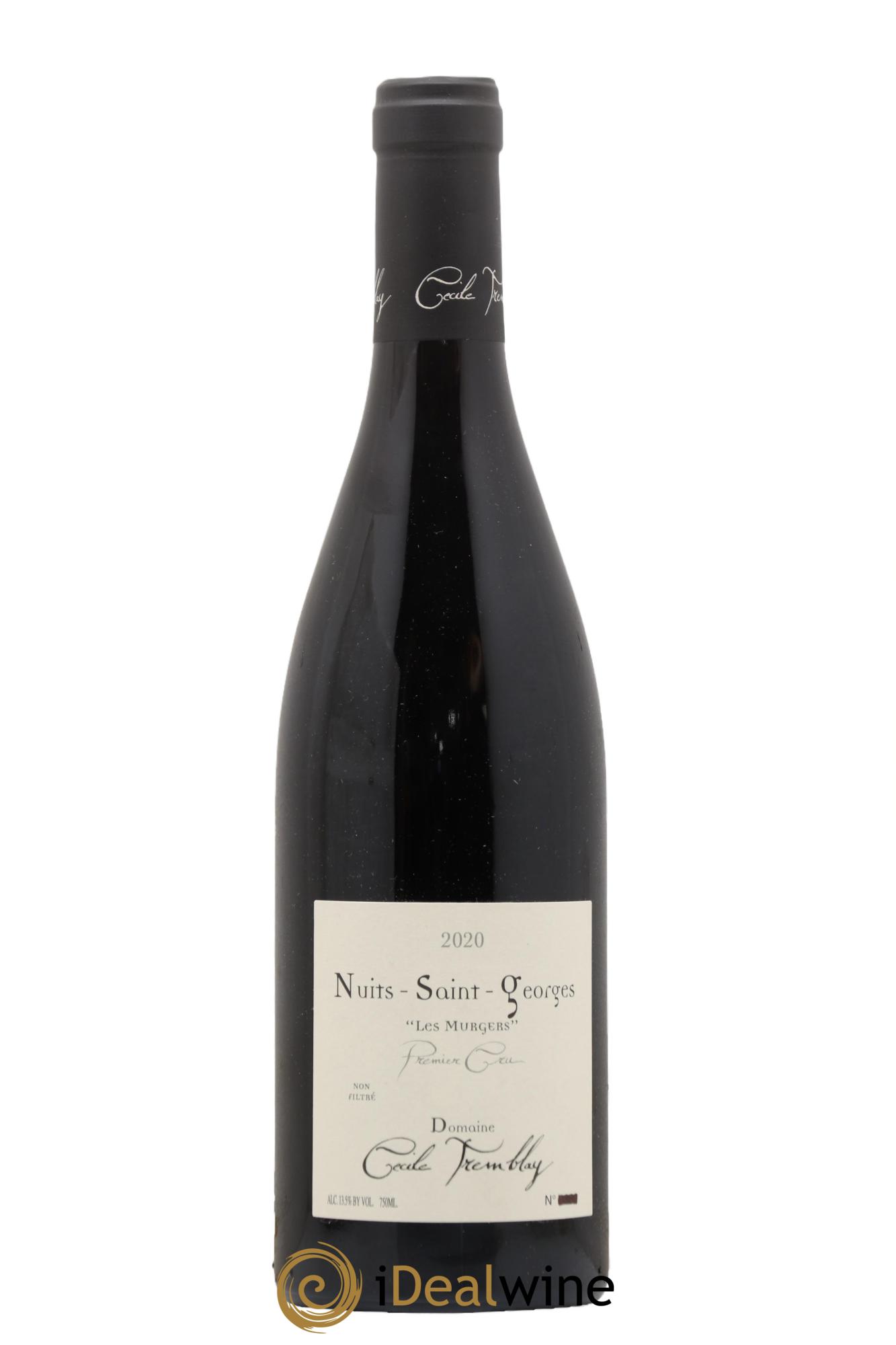 Nuits Saint-Georges 1er Cru Les Murgers Cécile Tremblay  2020 - Lot of 1 bottle - 0