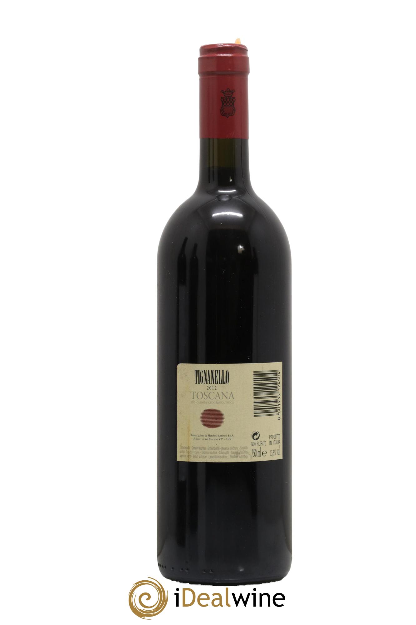 Toscana IGT Tignanello Tenuta Tignanello - Antinori 2012 - Posten von 1 Flasche - 1