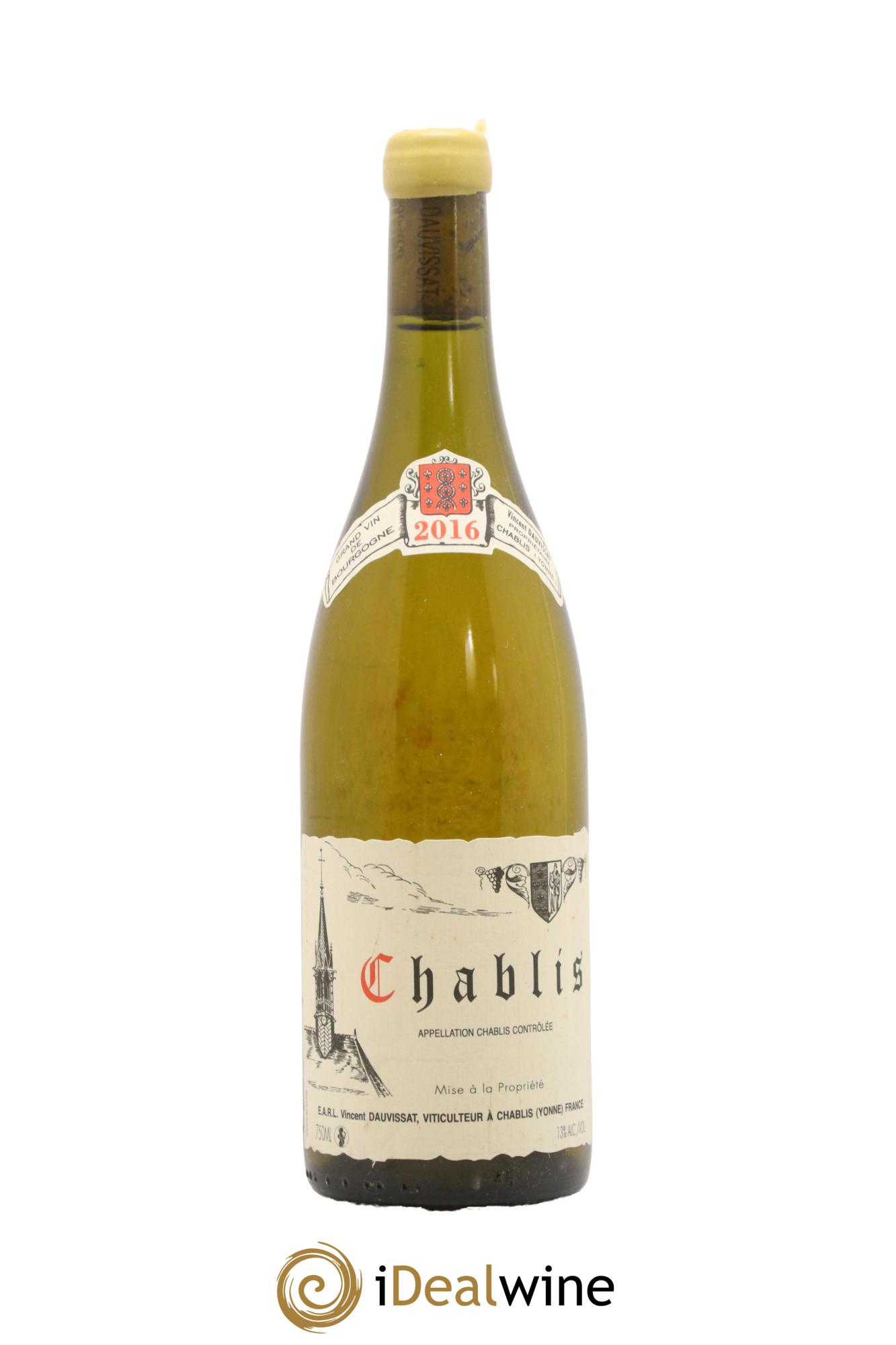 Chablis Vincent Dauvissat (Domaine) 2016 - Lot de 1 bouteille - 0