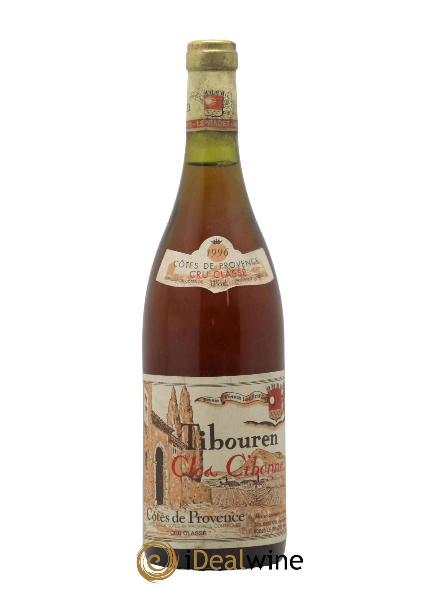 Côtes de Provence Clos Cibonne Tibouren 1996 - Lot de 1 bouteille - 0