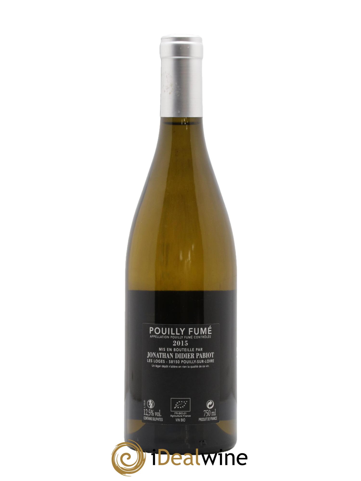 Pouilly-Fumé Aubaine Jonathan Didier Pabiot 2015 - Lot de 1 bouteille - 1