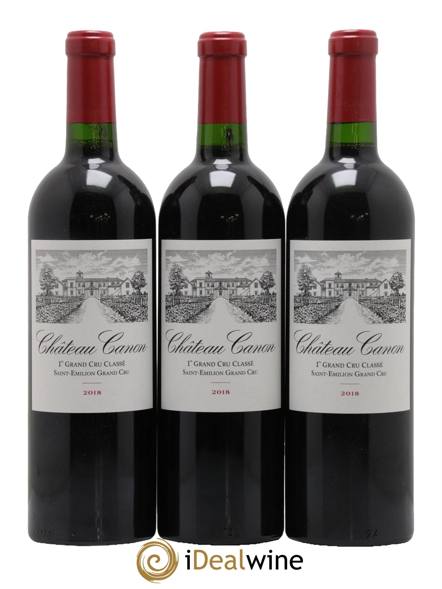 Château Canon 1er Grand Cru Classé B 2018 - Lot de 6 bouteilles - 1