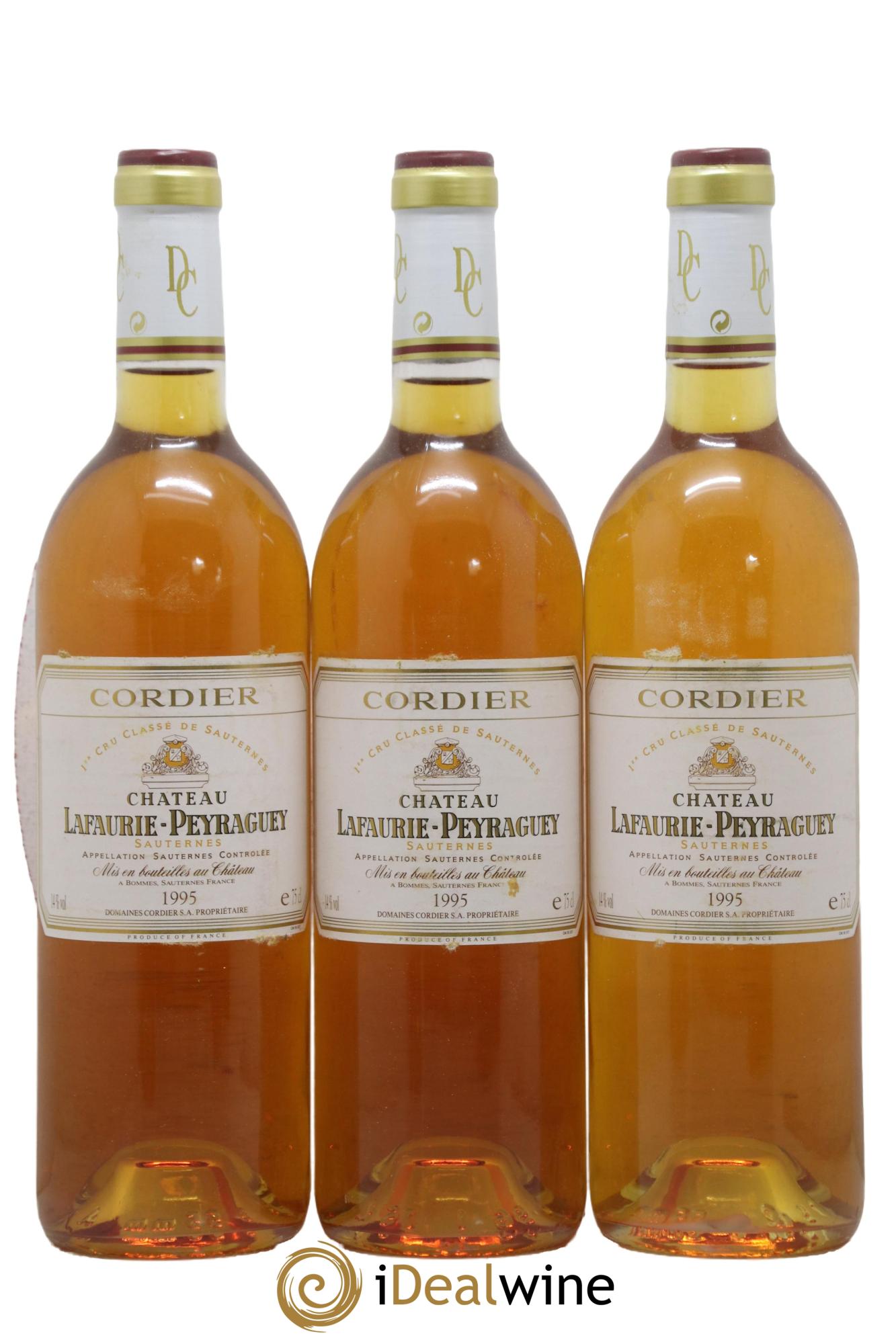 Château Lafaurie-Peyraguey 1er Grand Cru Classé  1995 - Lot de 12 bouteilles - 1