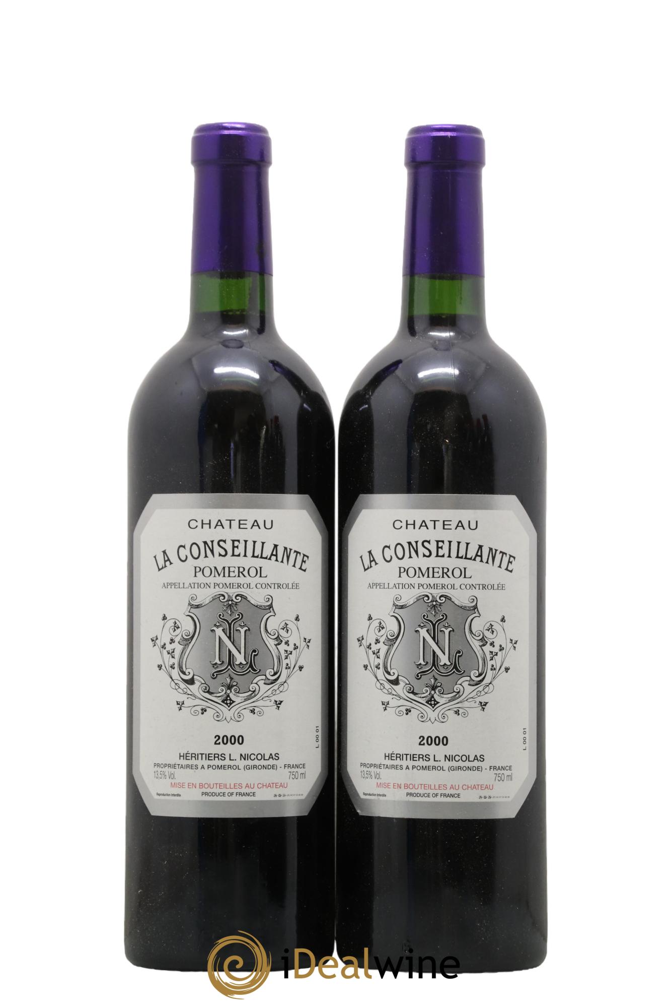 Château la Conseillante 2000 - Posten von 2 Flaschen - 0