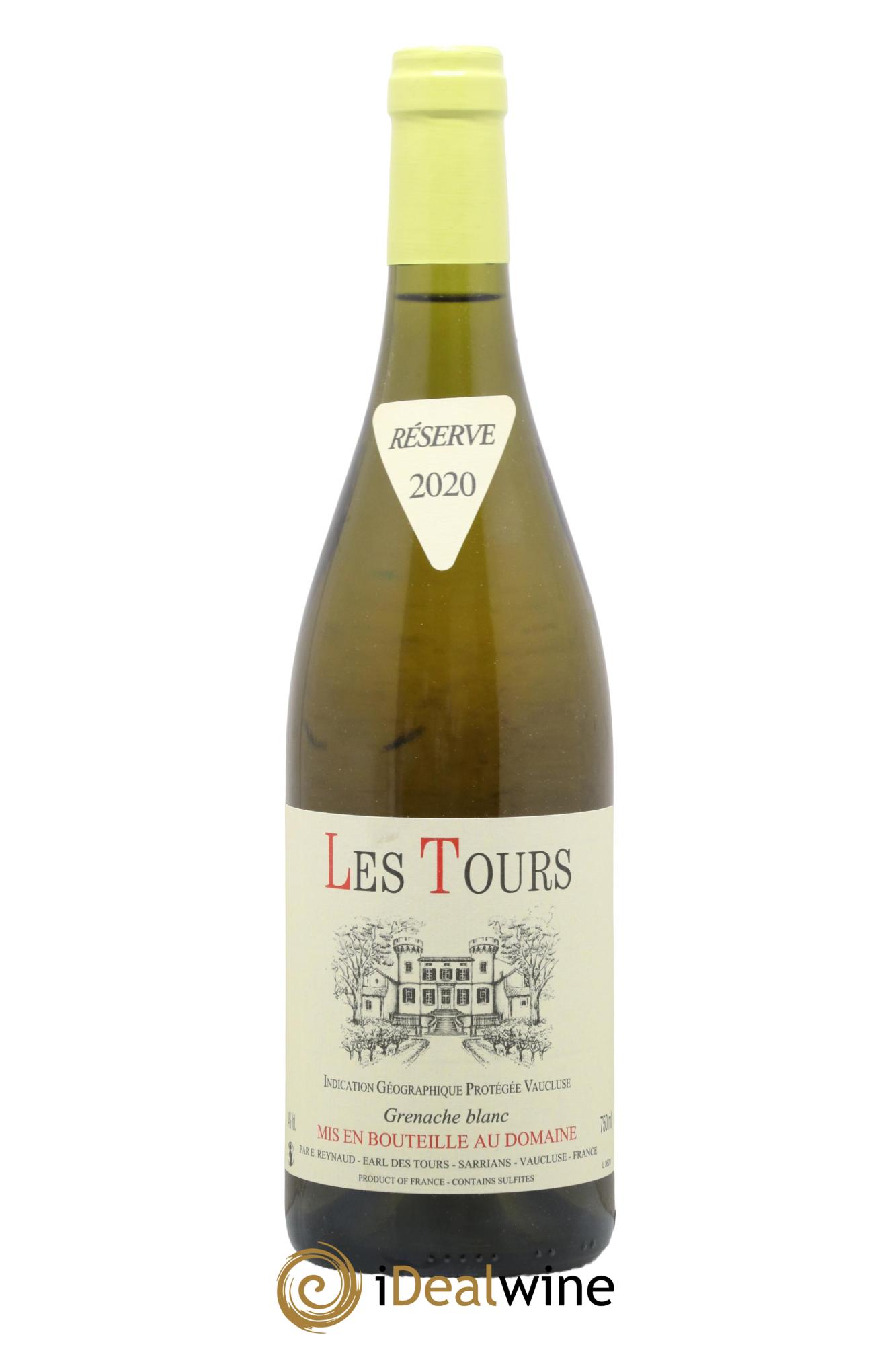 IGP Vaucluse (Vin de Pays de Vaucluse) Les Tours Grenache Blanc Emmanuel Reynaud 2020 - Lotto di 1 bottiglia - 0