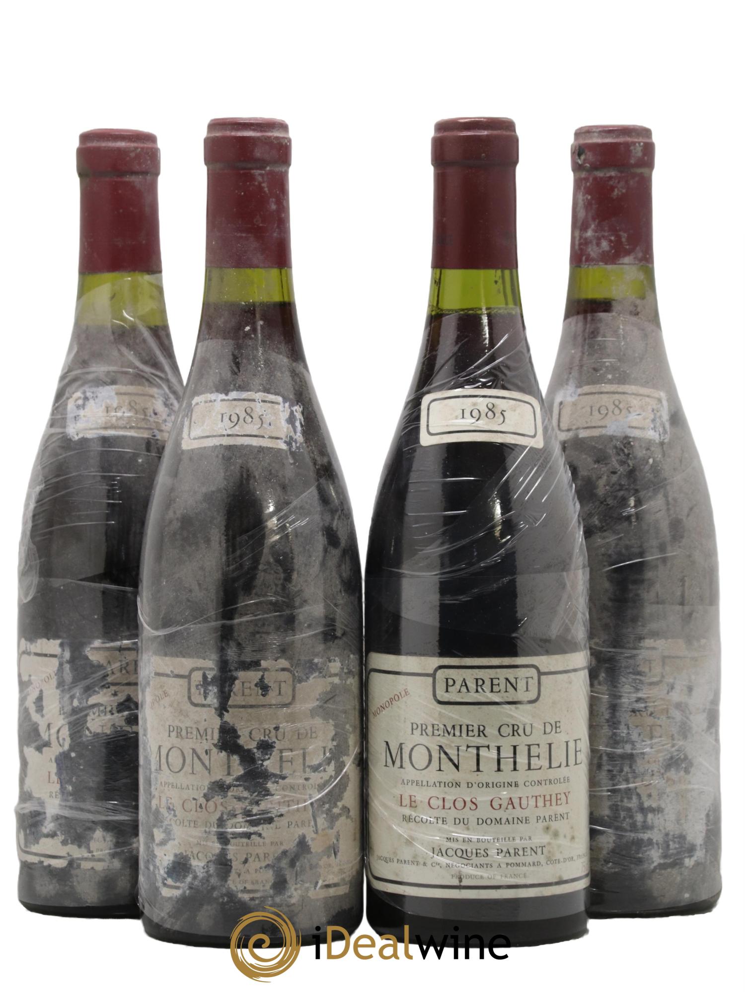 Monthélie 1er Cru Clos Gautheret Domaine Parent 1985 - Lot de 4 bouteilles - 0