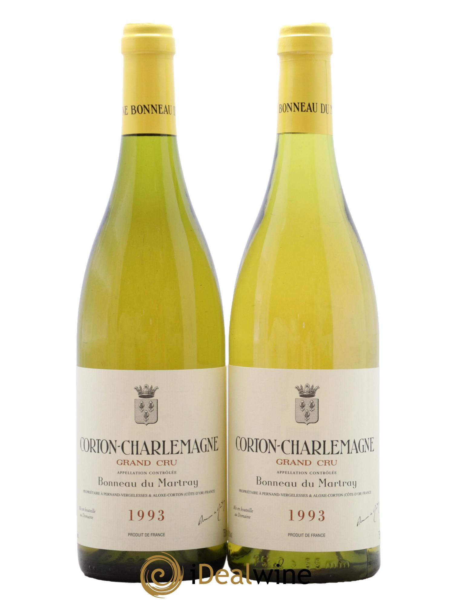 Corton-Charlemagne Grand Cru Bonneau du Martray (Domaine) 1993 - Lotto di 2 bottiglie - 0