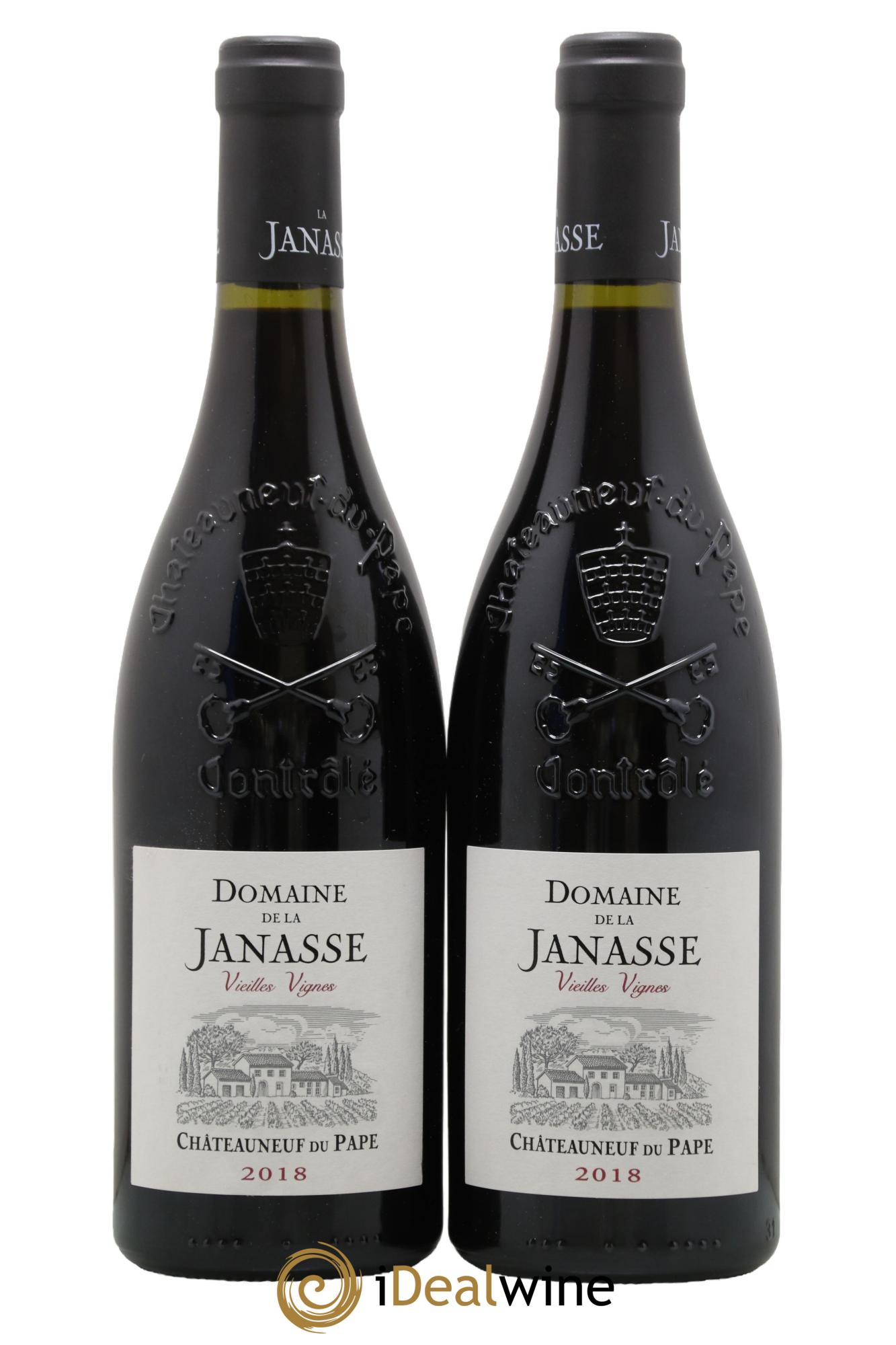 Châteauneuf-du-Pape Cuvée Vieilles Vignes La Janasse (Domaine de) 2018 - Posten von 2 Flaschen - 0