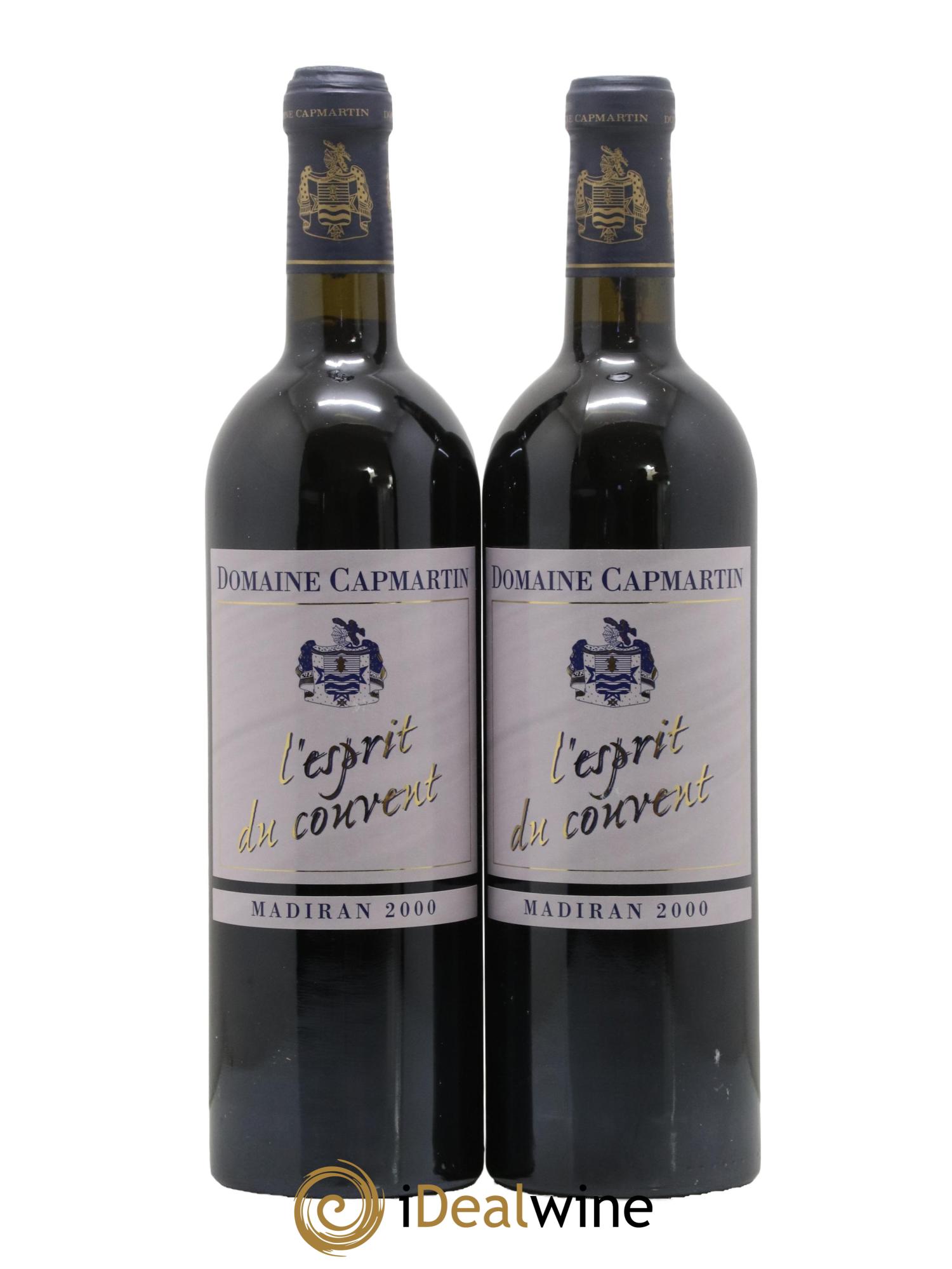 Madiran L'Esprit du Couvent Domaine Capmartin 2000 - Lot of 2 bottles - 0