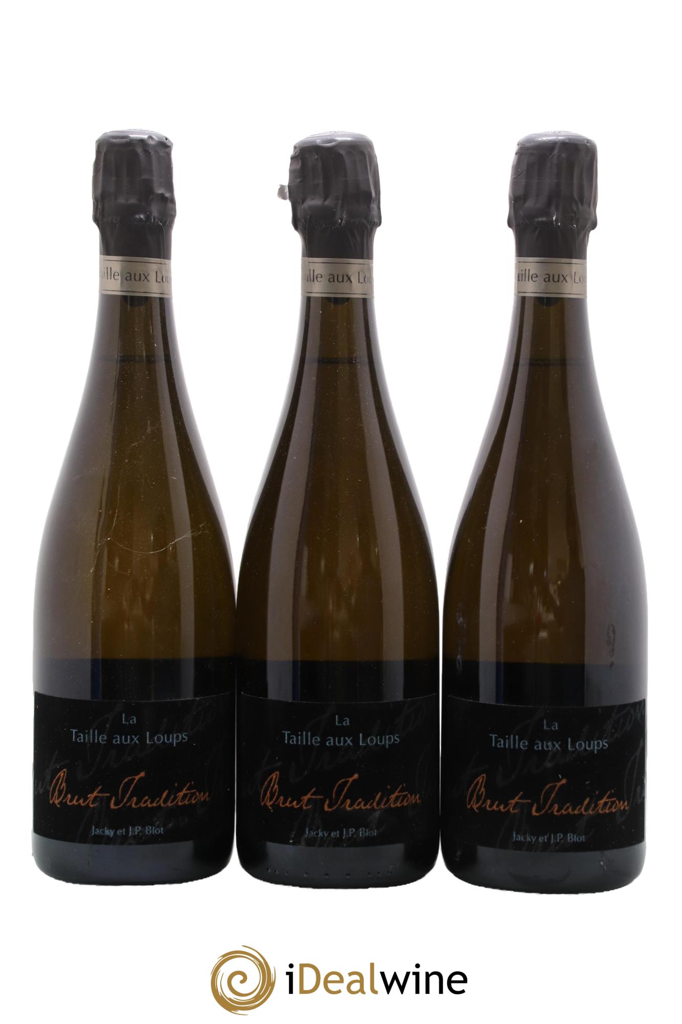 Montlouis-sur-Loire Brut Tradition La Taille aux Loups - Jacky Blot - Posten von 3 Flaschen - 0