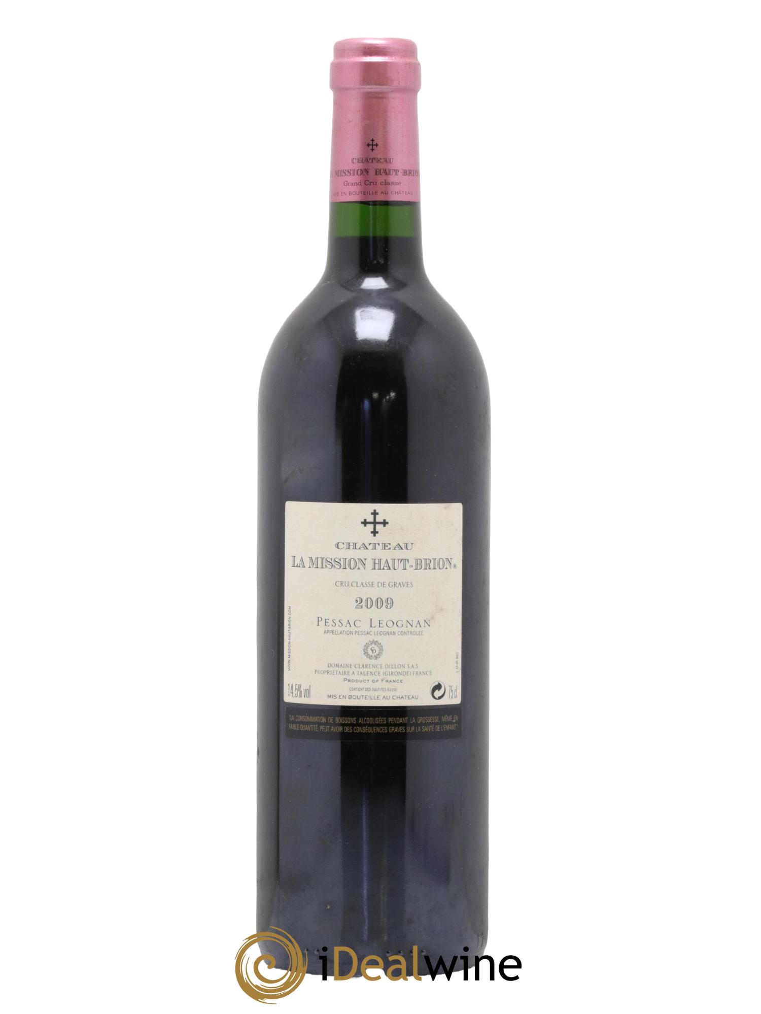 Château la Mission Haut-Brion Cru Classé de Graves 2009 - Lotto di 1 bottiglia - 1