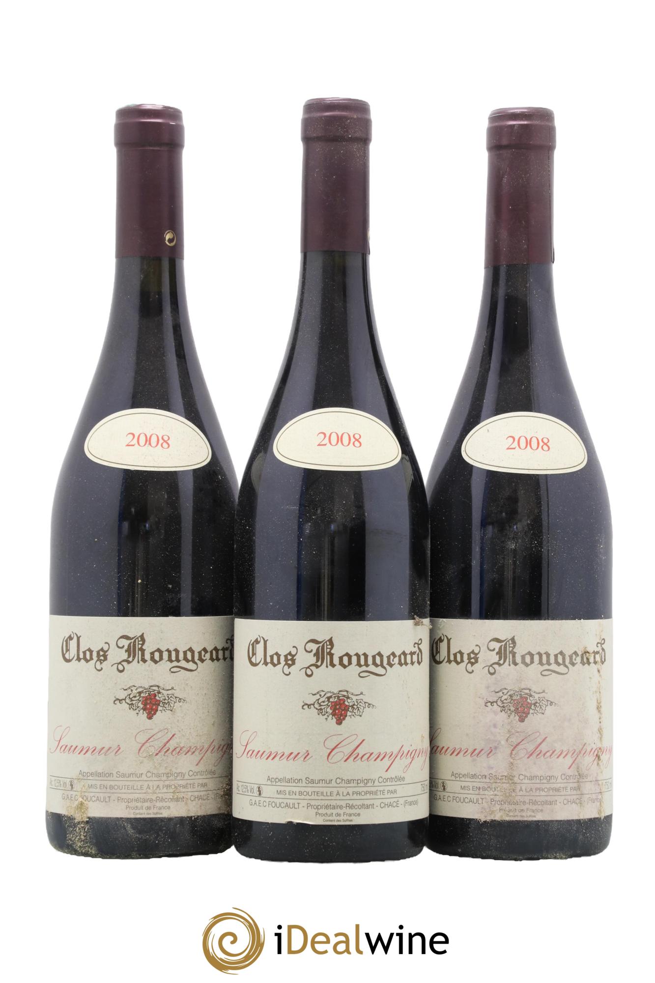 Saumur-Champigny Clos Rougeard 2008 - Lot de 3 bouteilles - 0