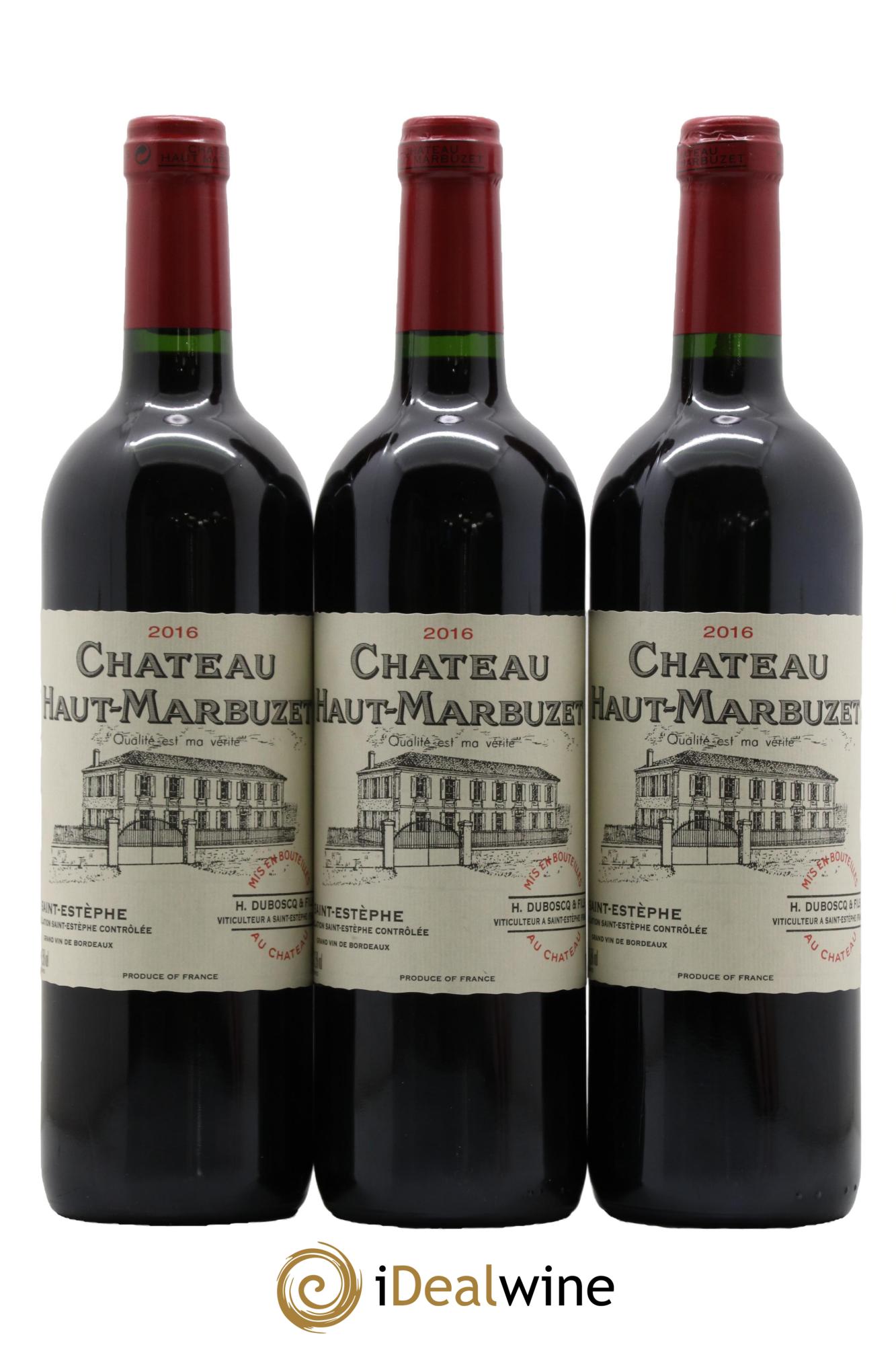 Château Haut Marbuzet 2016 - Posten von 3 Flaschen - 0