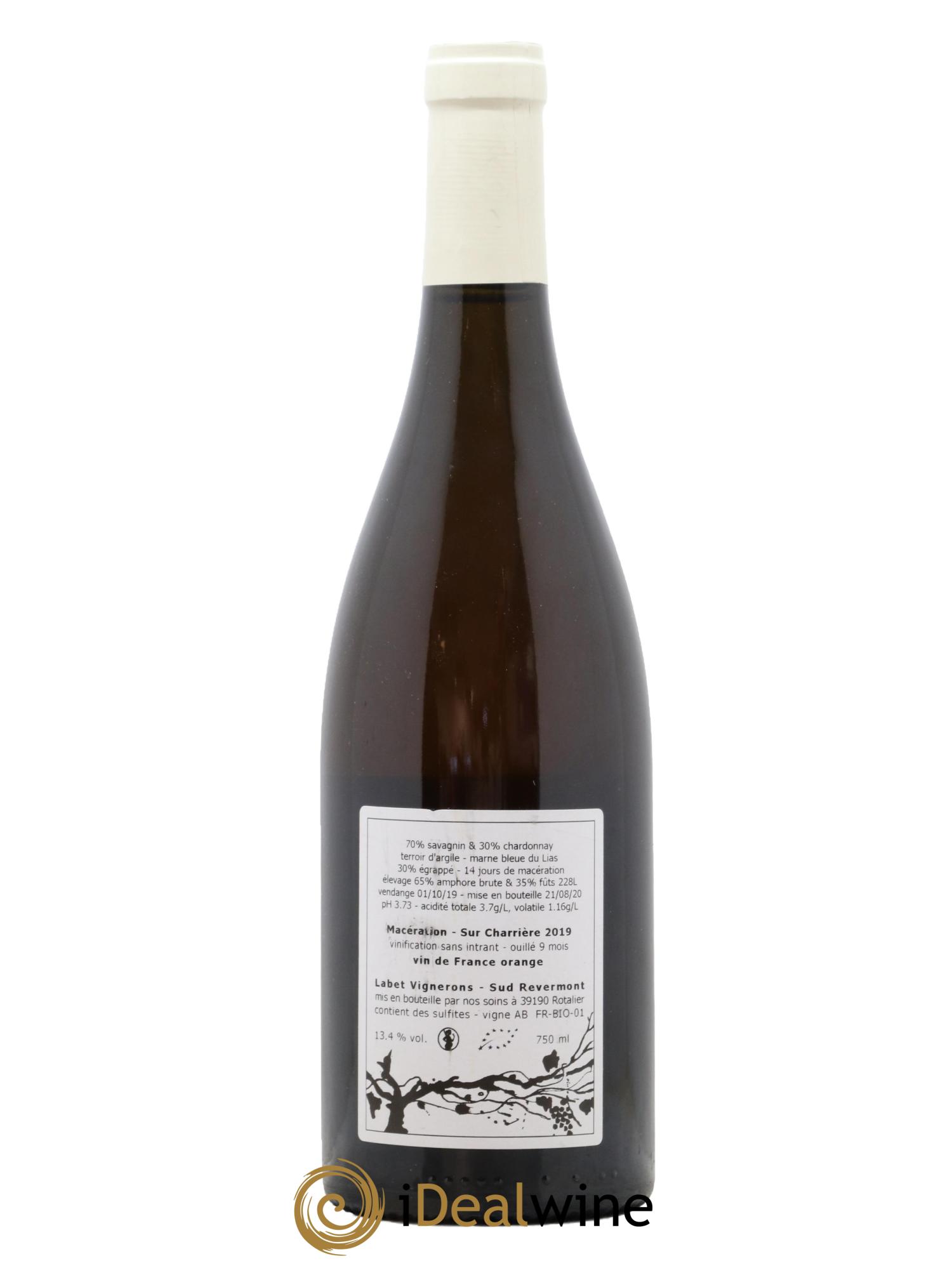 Vin de France Macération Sur Charrière Romain, Julien et Charline Labet 2019 - Posten von 1 Flasche - 1