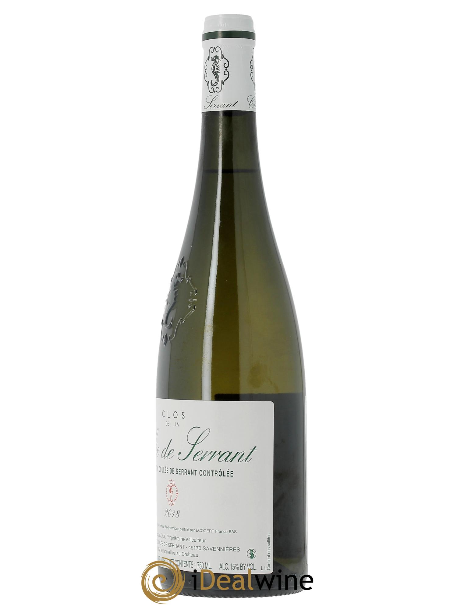 Savennières Clos de la Coulée de Serrant Vignobles de la Coulée de Serrant - Nicolas Joly 2018 - Lot of 1 bottle - 2