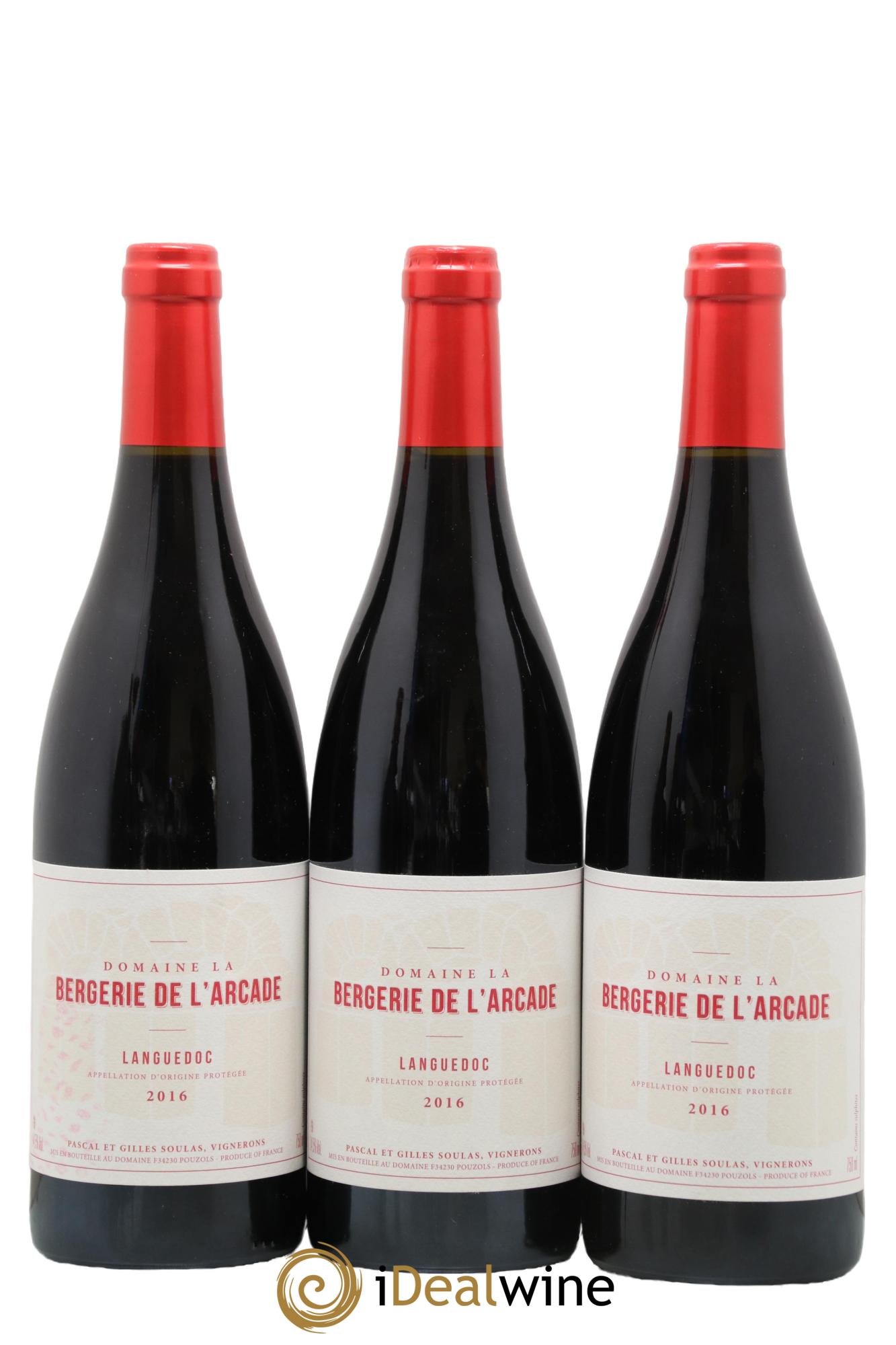 Languedoc La Bergerie de l'Arcade (Domaine) 2016 - Lotto di 3 bottiglie - 0