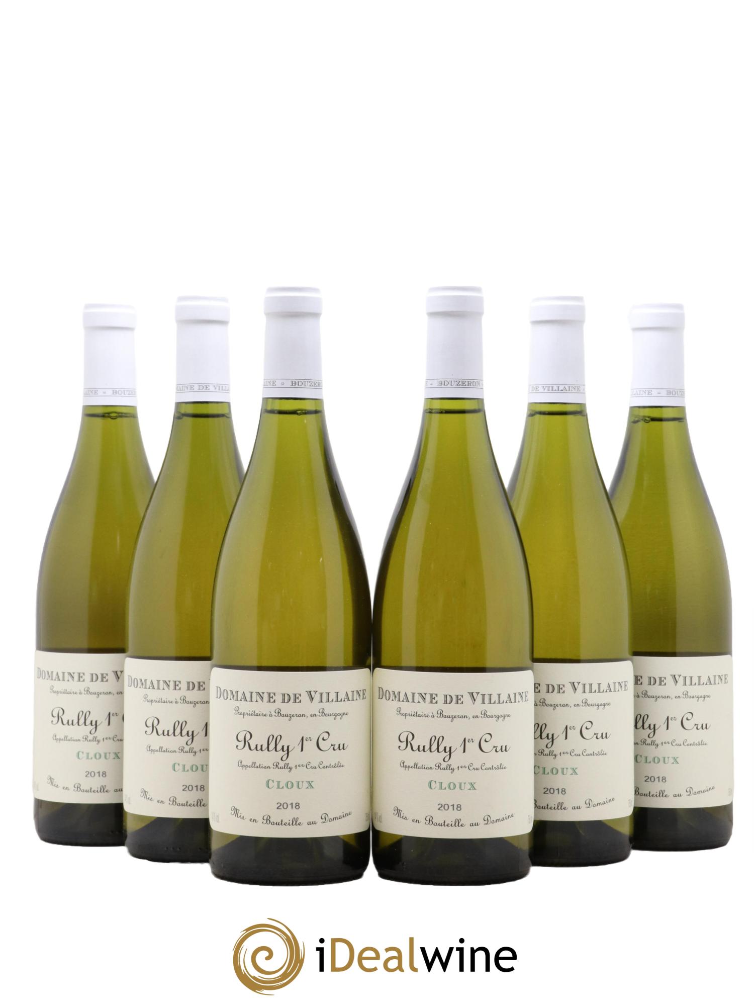 Rully 1er Cru Les Cloux Domaine de Villaine 2018 - Lotto di 6 bottiglie - 0