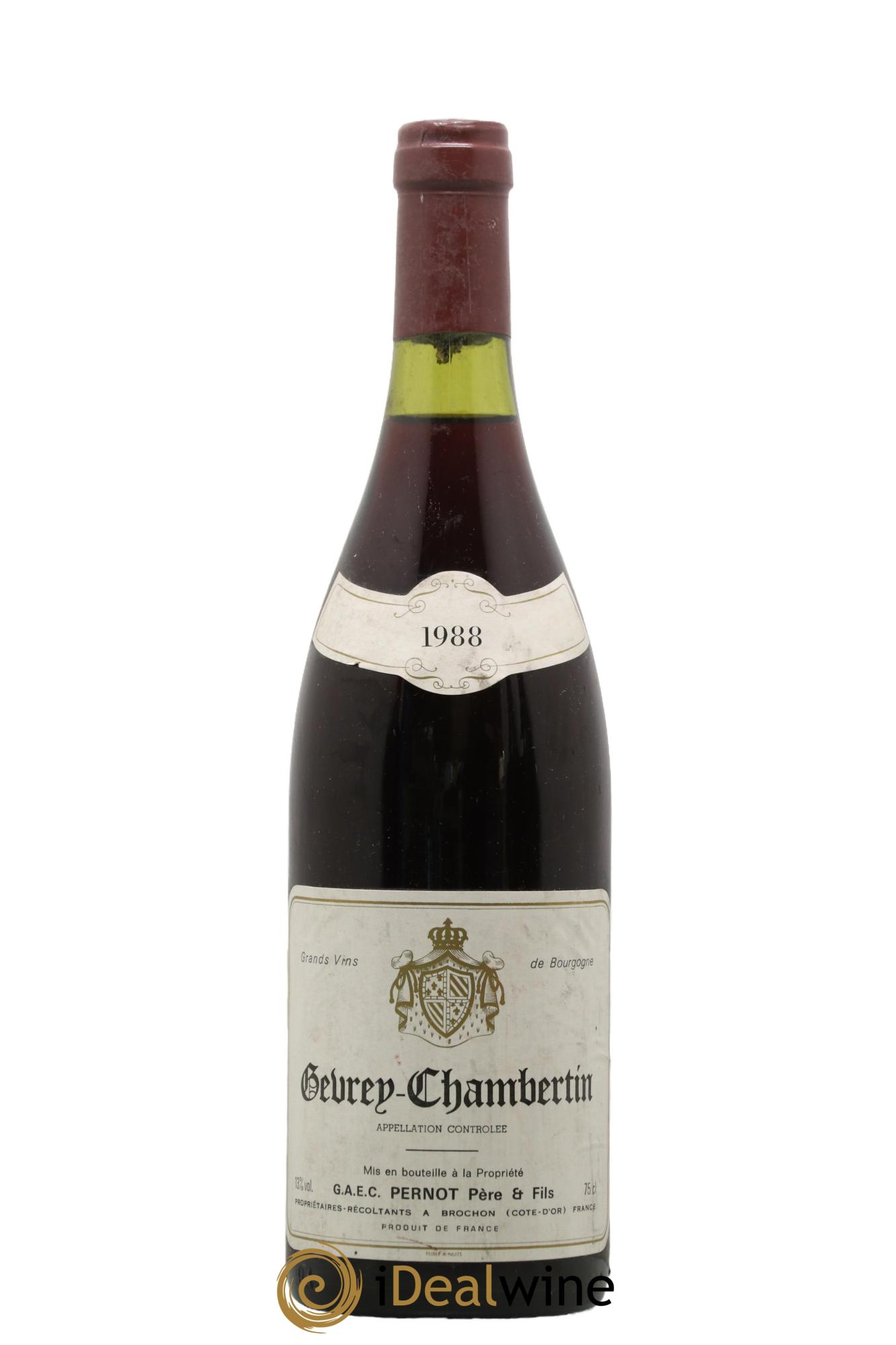 Gevrey-Chambertin Pernot Pere et Fils 1988 - Lotto di 1 bottiglia - 0