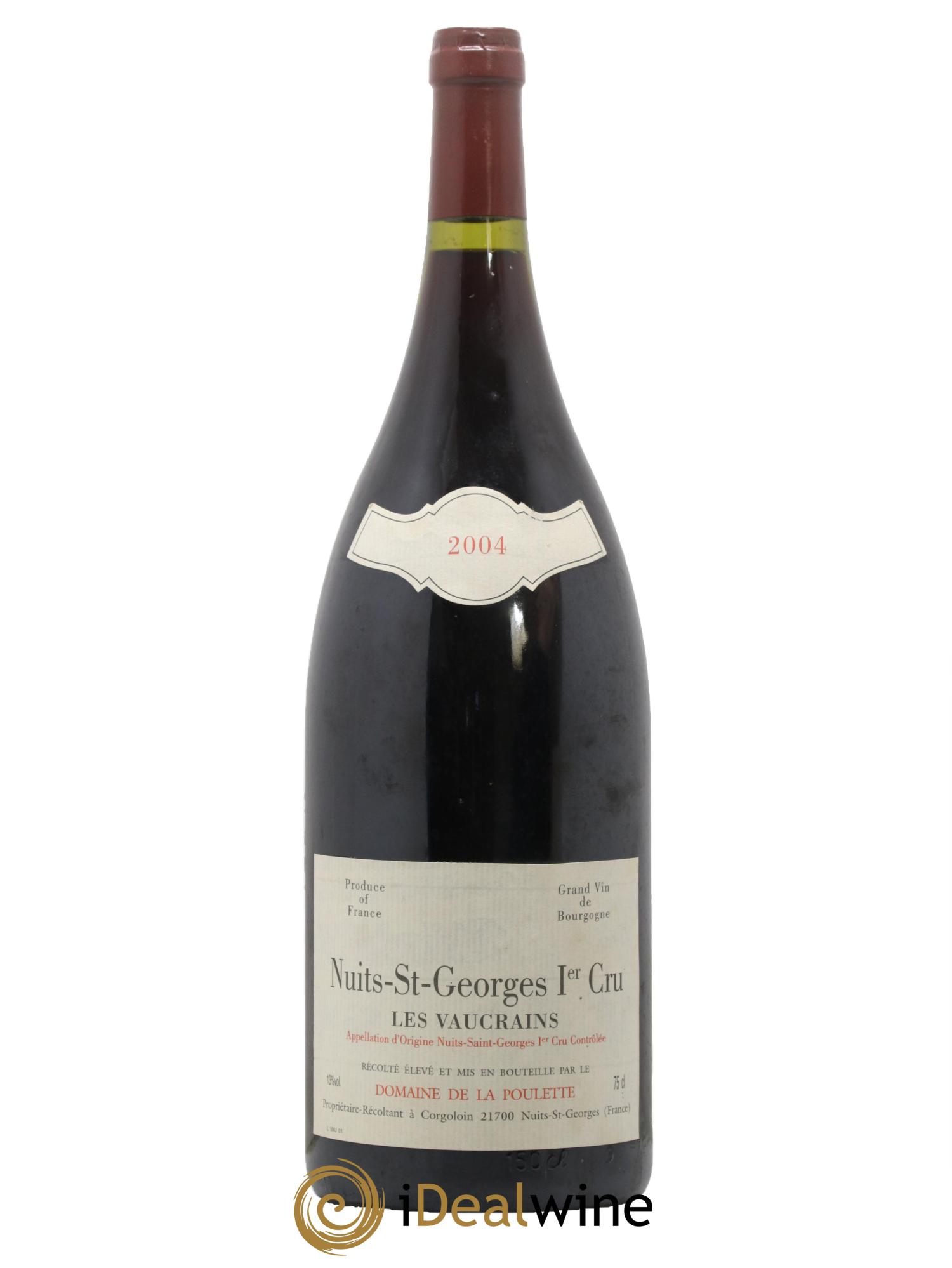 Nuits Saint-Georges 1er Cru Les Vaucrains Domaine de la Poulette 2004 - Lot de 1 magnum - 0