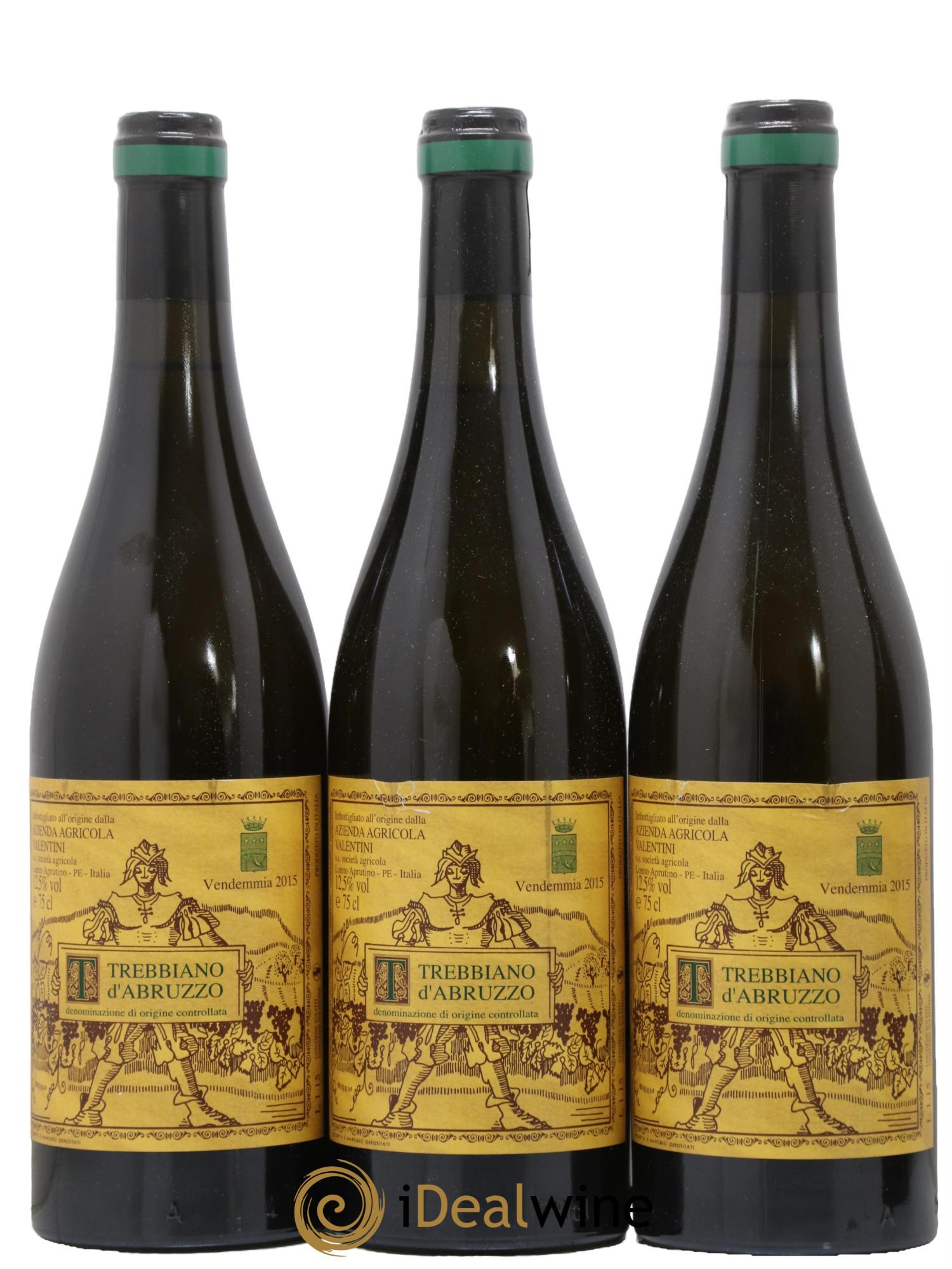 Trebbiano d'Abruzzo DOC Francesco Valentini 2015 - Lot de 3 bouteilles - 0