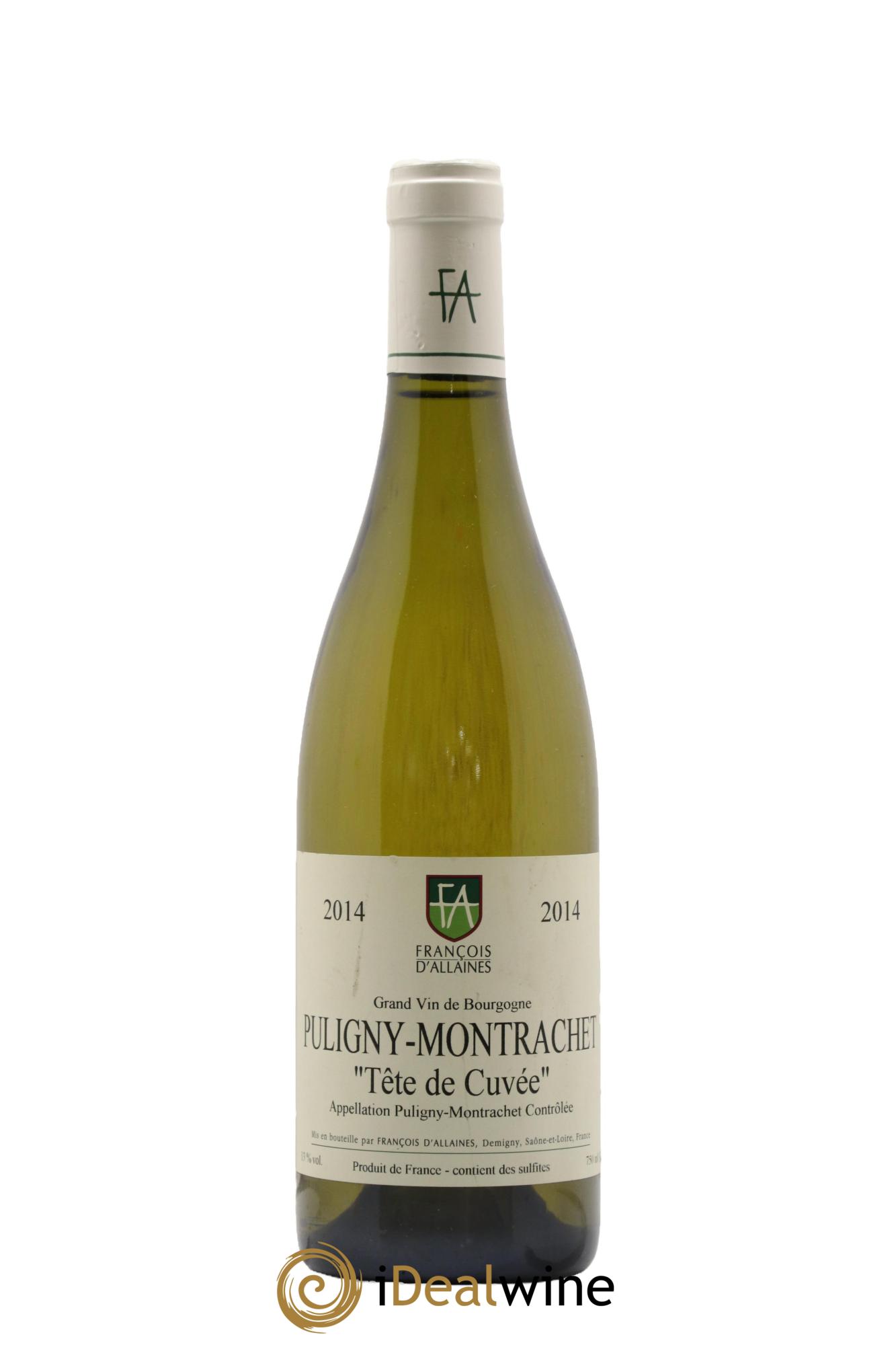 Puligny-Montrachet Tête de Cuvée Maison François d'Allaines 2014 - Lot de 1 bouteille - 0