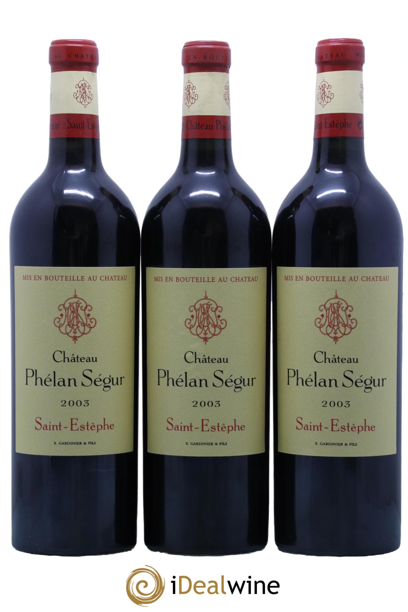 Château Phélan Ségur  2003 - Posten von 12 Flaschen - 1