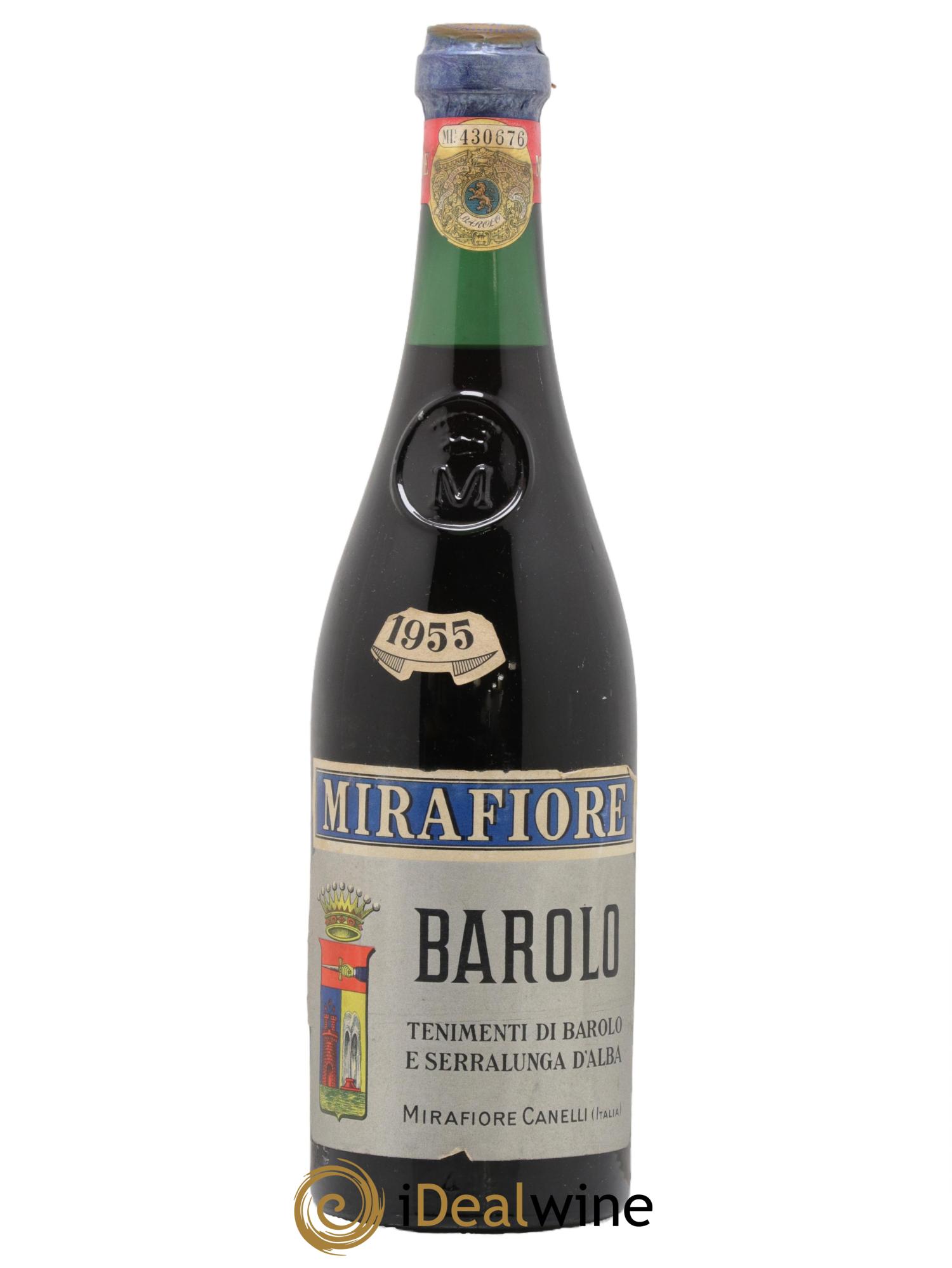 Barolo DOCG Canelli Mirafiore 1955 - Lot de 1 bouteille - 0