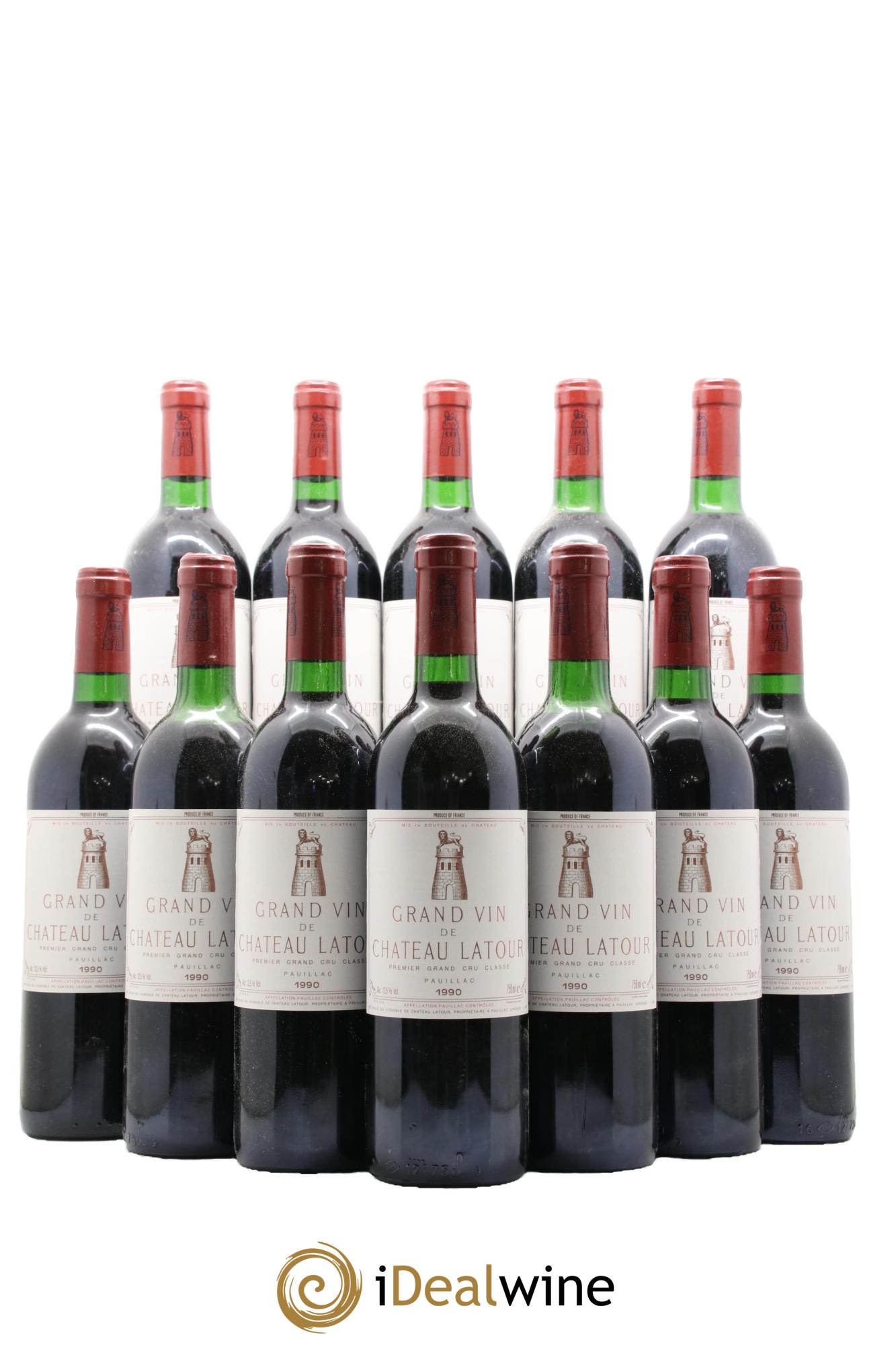 Château Latour 1er Grand Cru Classé 1990 - Lot de 12 bouteilles - 0