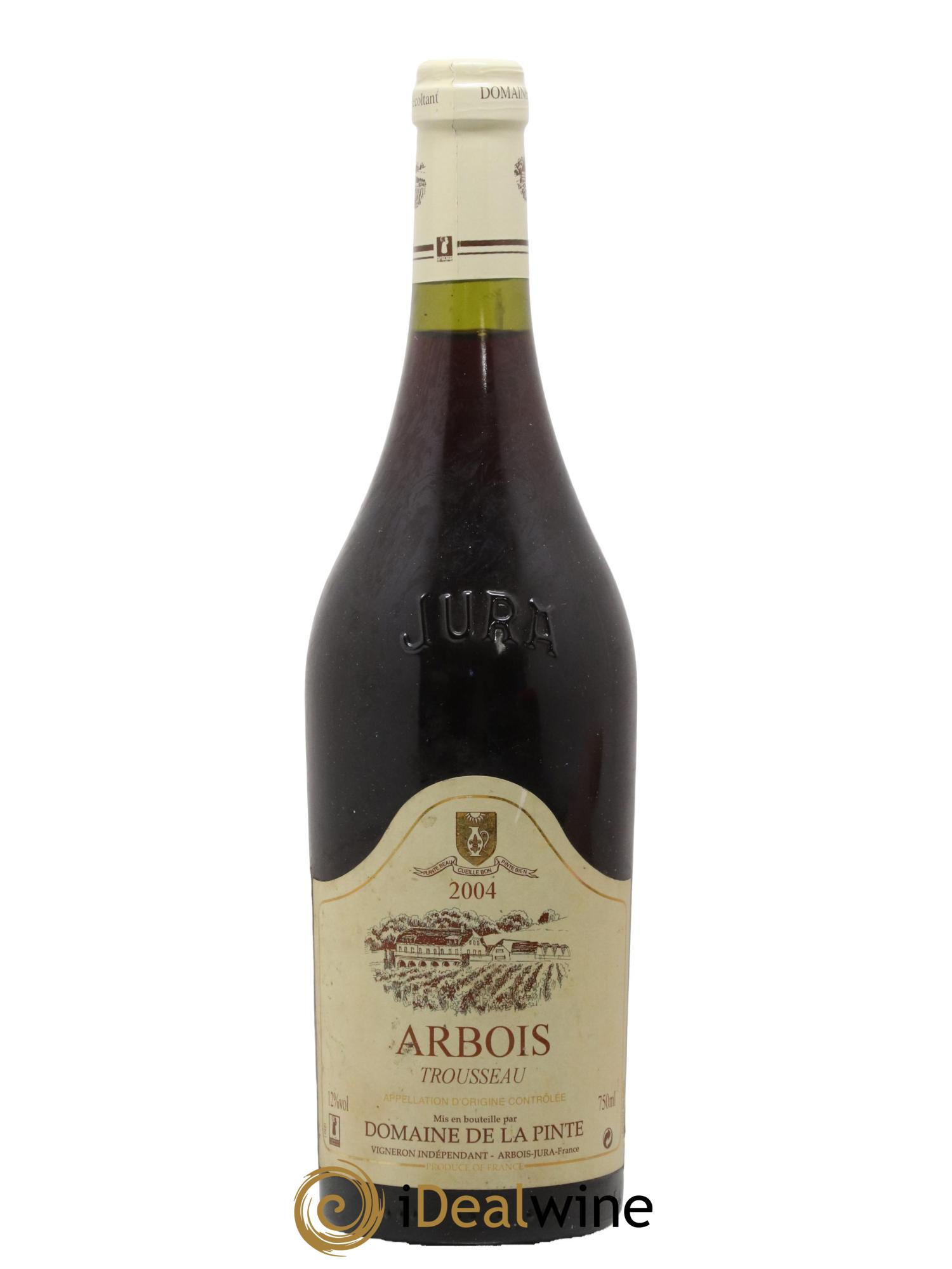 Arbois Trousseau Domaine de la Pinte 2004 - Lot de 1 bouteille - 0