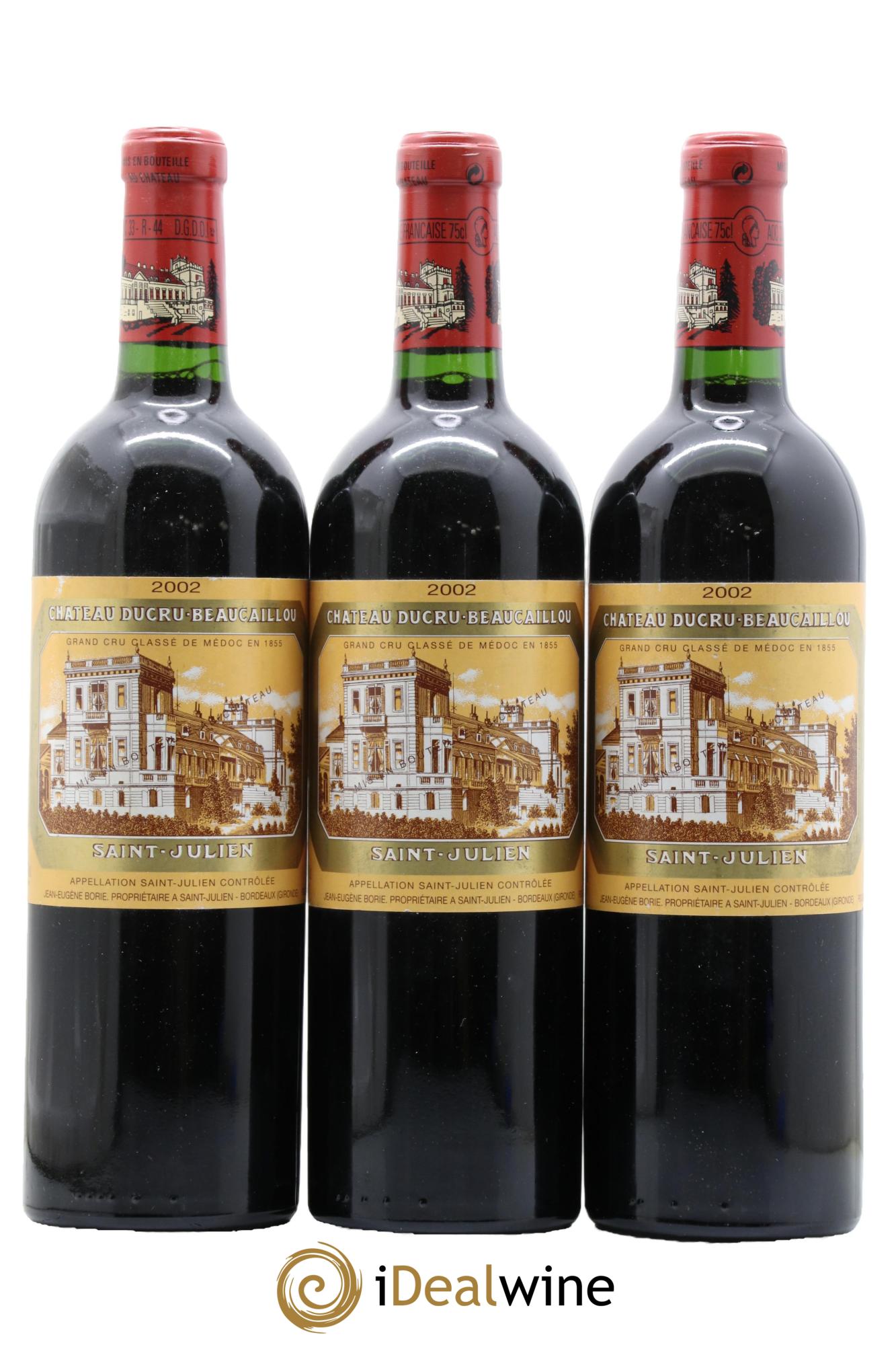 Château Ducru Beaucaillou 2ème Grand Cru Classé 2002 - Lotto di 3 bottiglie - 0