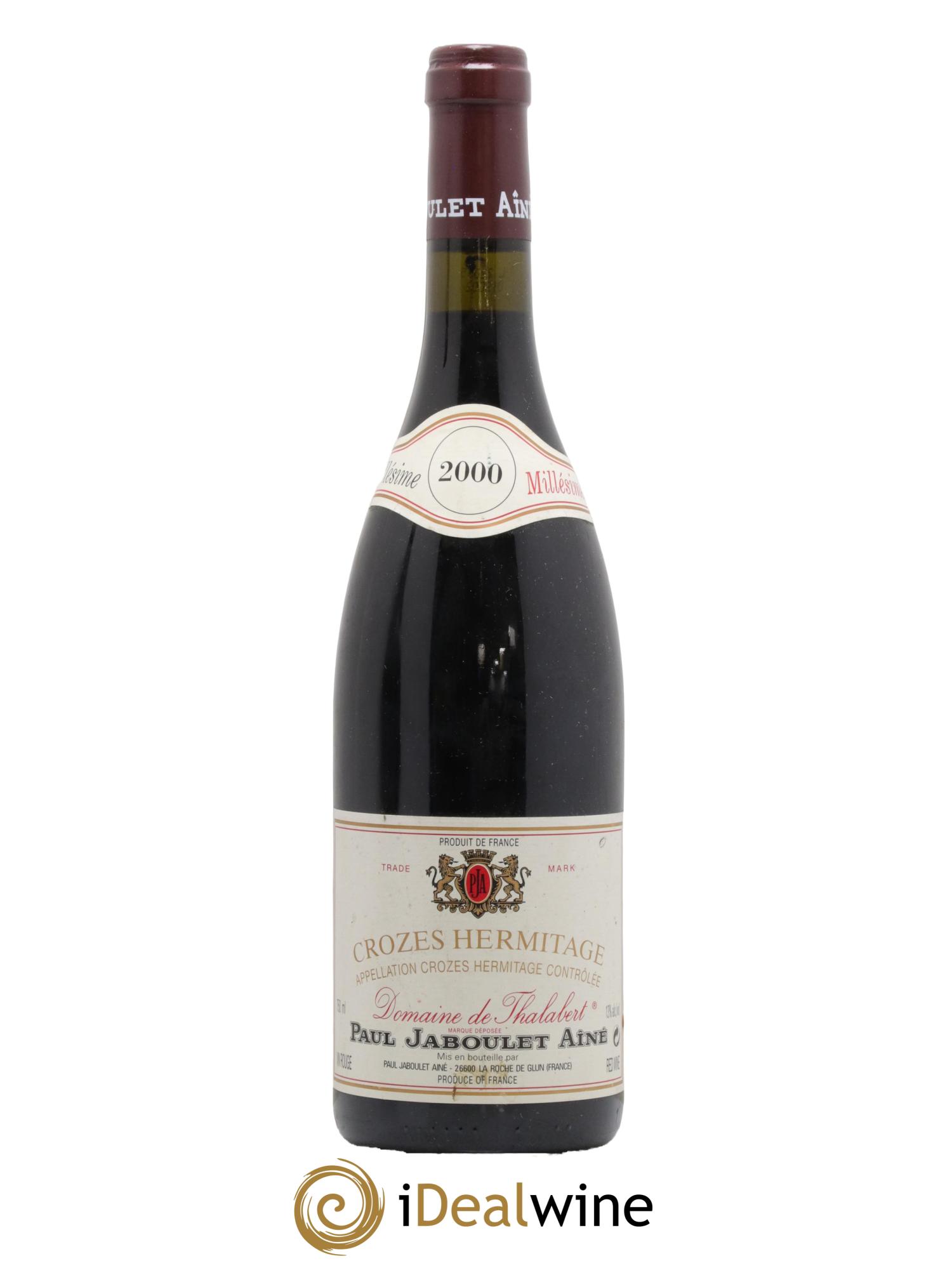 Crozes-Hermitage Domaine de Thalabert Paul Jaboulet Ainé  2000 - Lotto di 1 bottiglia - 0