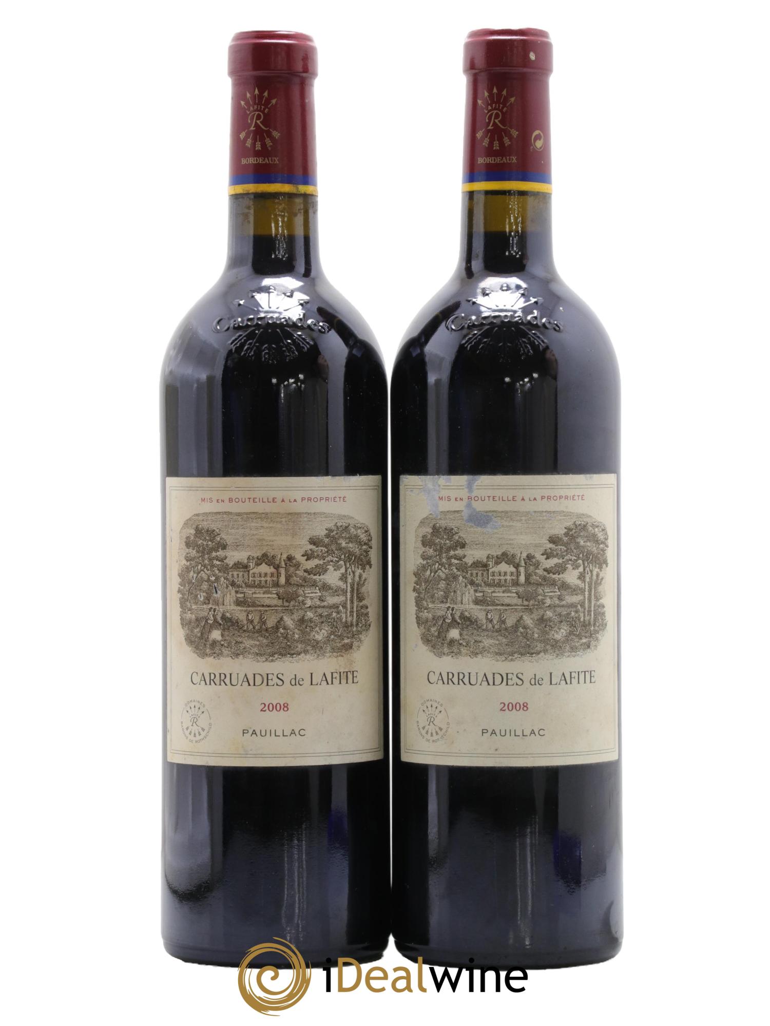 Carruades de Lafite Rothschild Second Vin 2008 - Lot of 2 bottles - 0