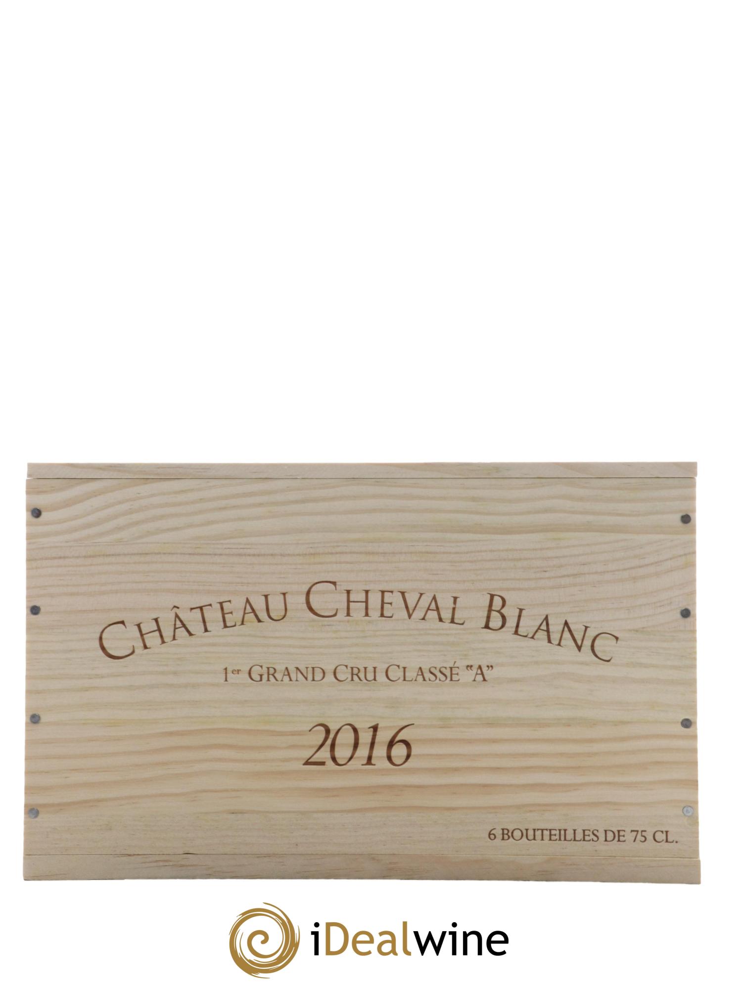 Château Cheval Blanc 1er Grand Cru Classé A 2016 - Lotto di 6 bottiglie - 6