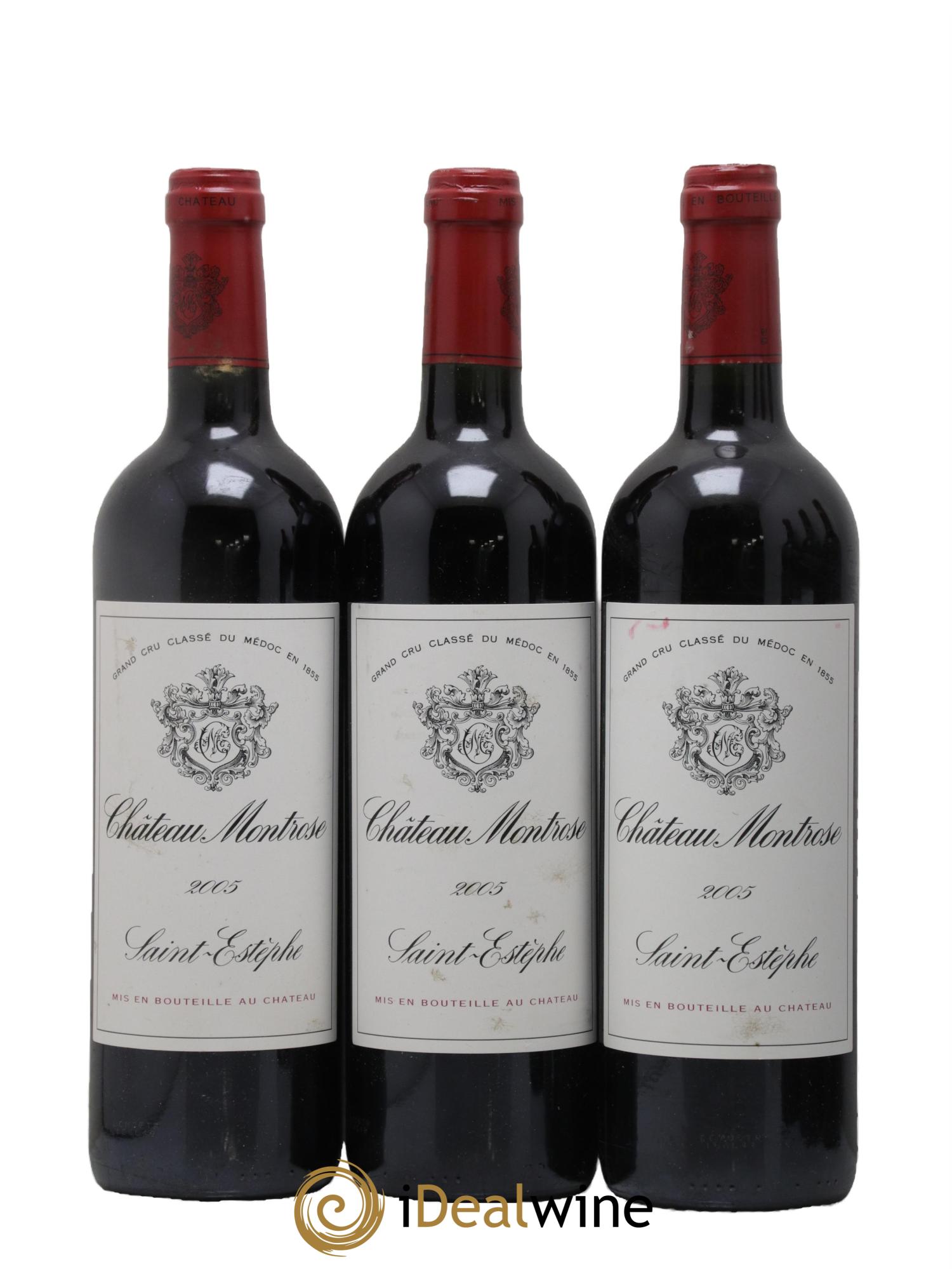 Château Montrose 2ème Grand Cru Classé 2005 - Lotto di 3 bottiglie - 0