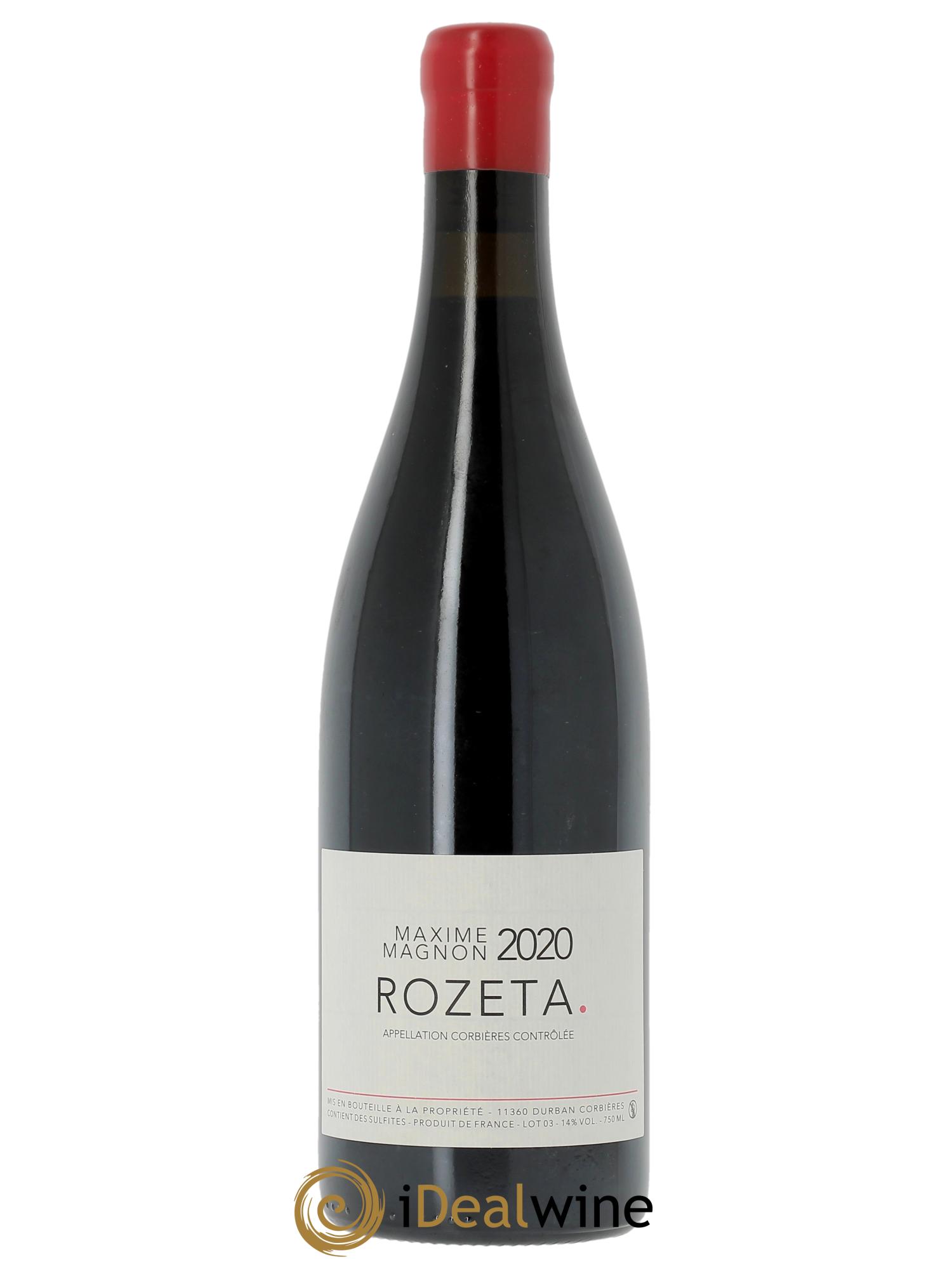 Corbières Rozeta Maxime Magnon  2020 - Lot de 1 bouteille - 0