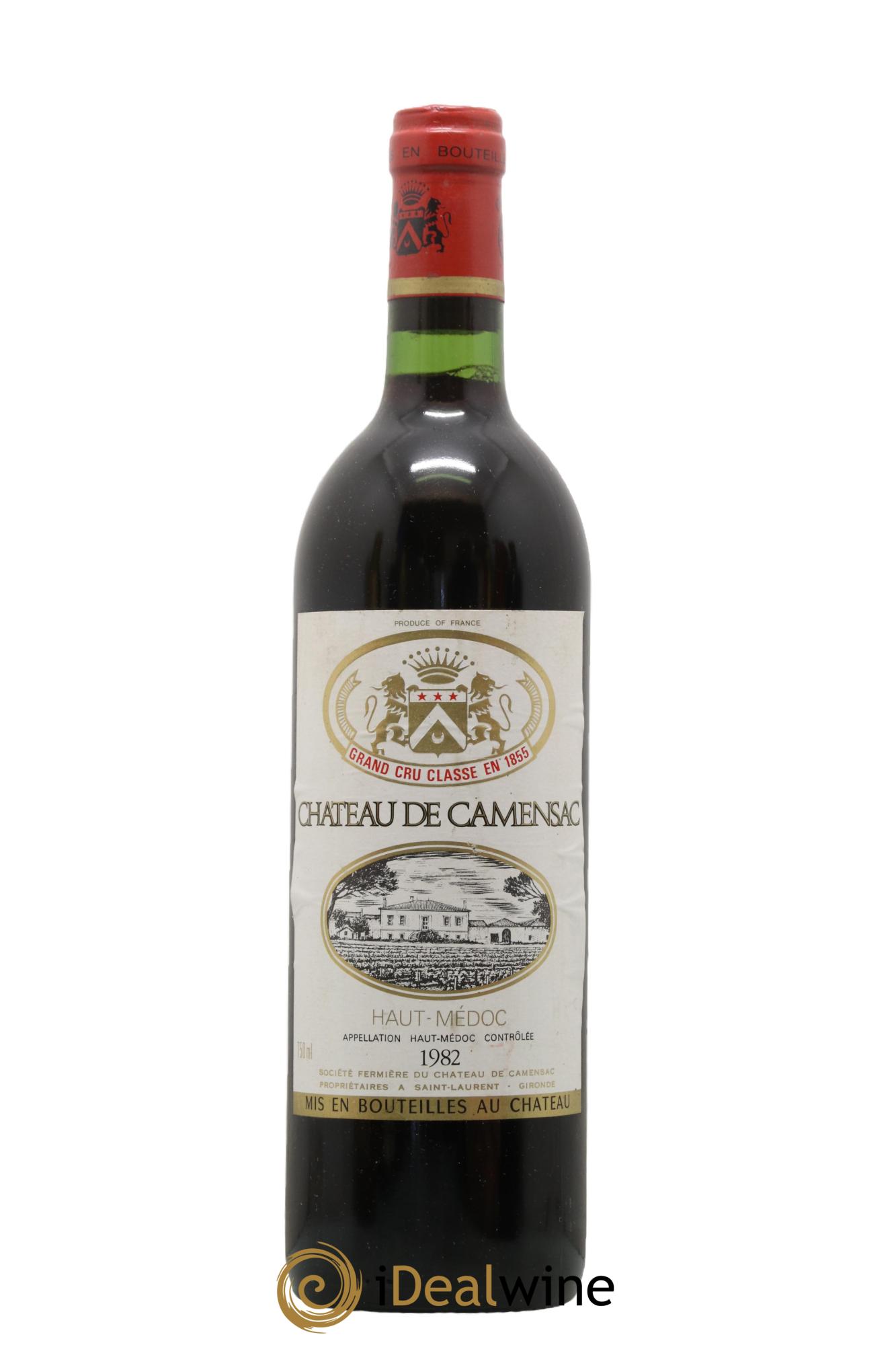 Château Camensac 5ème Grand Cru Classé 1982 - Lot de 1 bouteille - 0