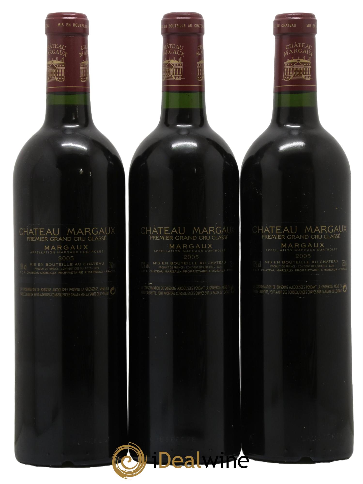 Château Margaux 1er Grand Cru Classé 2005 - Posten von 3 Flaschen - 1