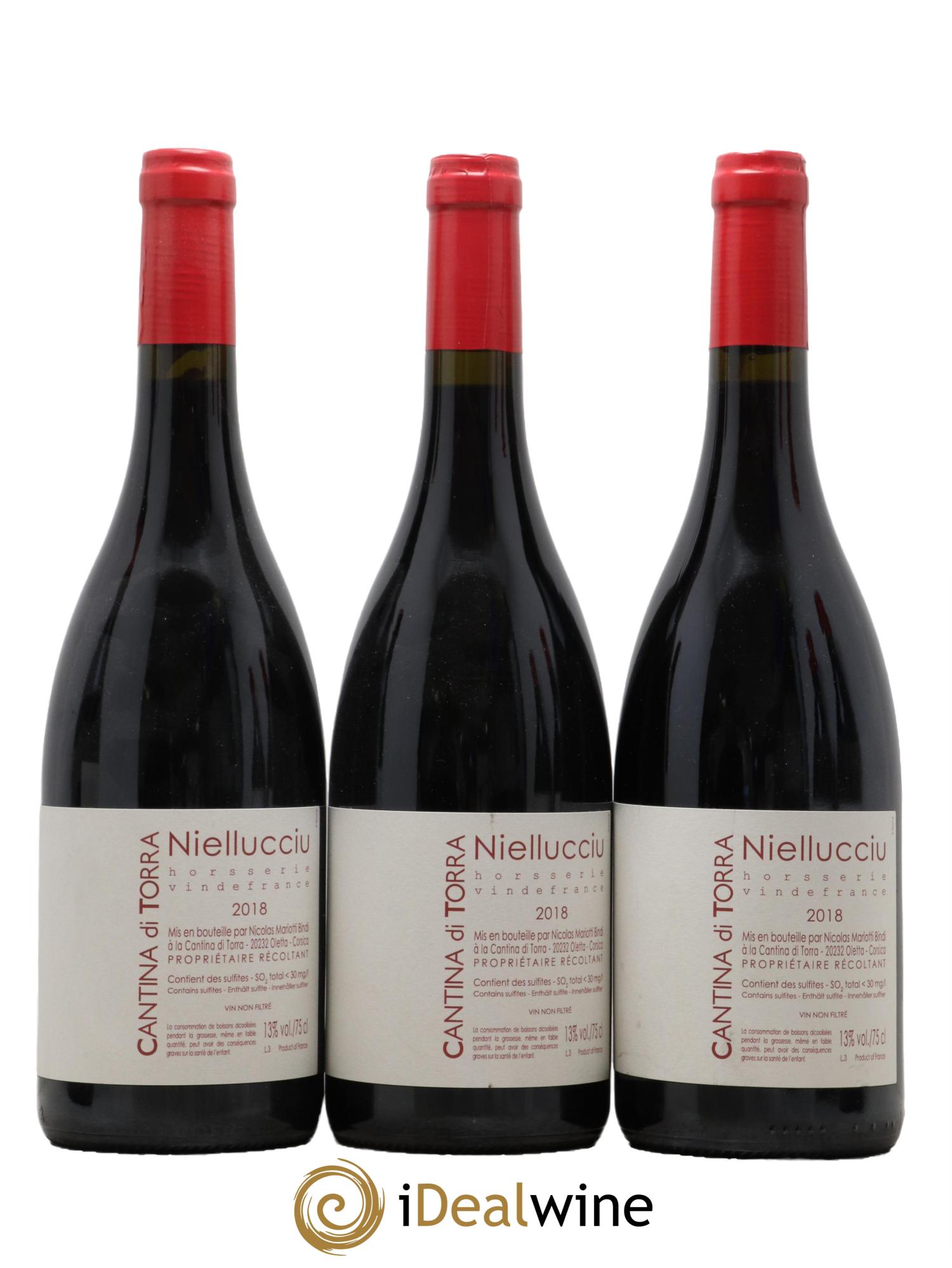 Vin de France Nielluciu Hors Série Cantina di Torra Nicolas Mariotti Bindi 2018 - Lot de 3 bouteilles - 0