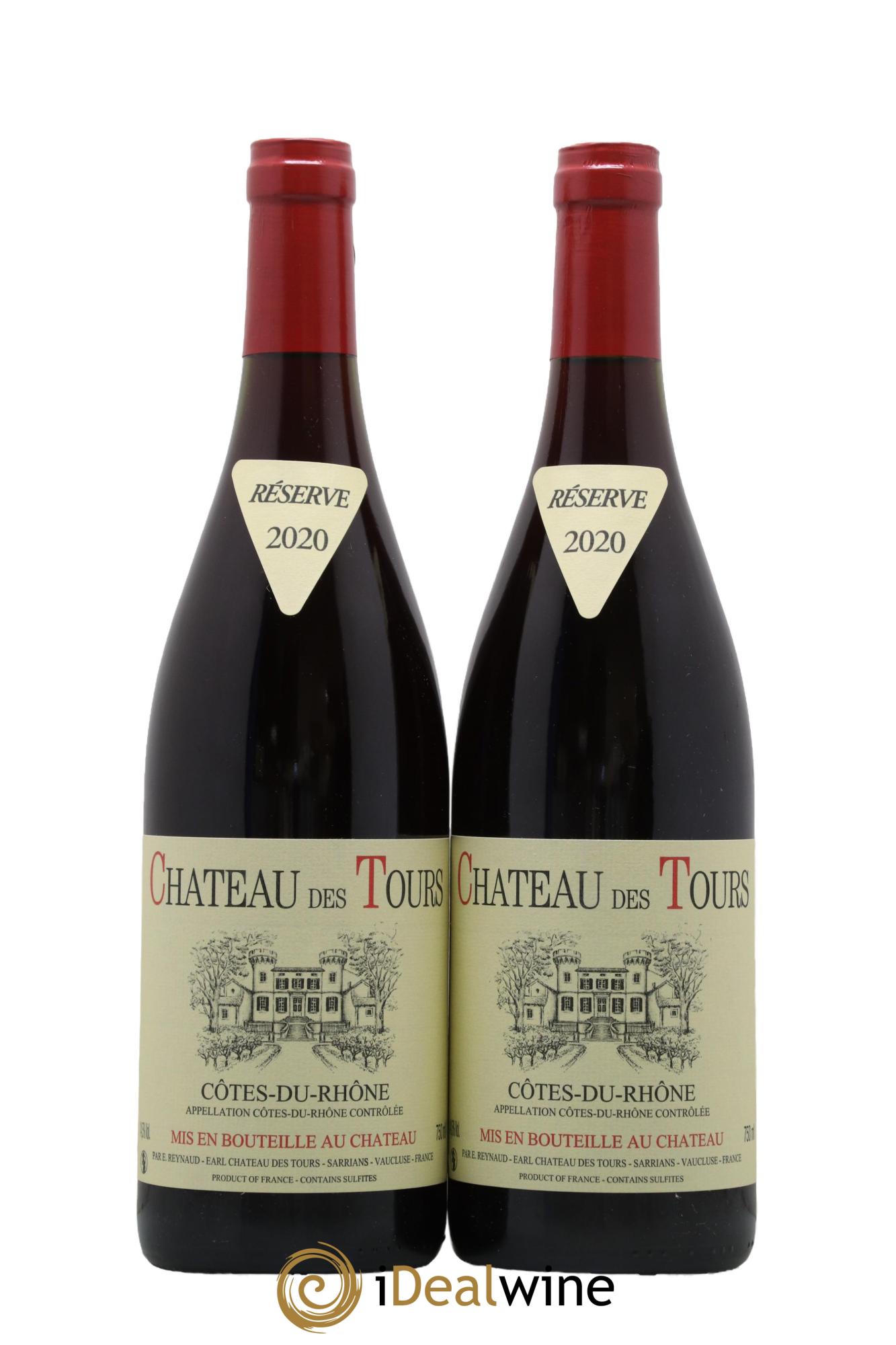 Côtes du Rhône Château des Tours Emmanuel Reynaud  2020 - Posten von 2 Flaschen - 0