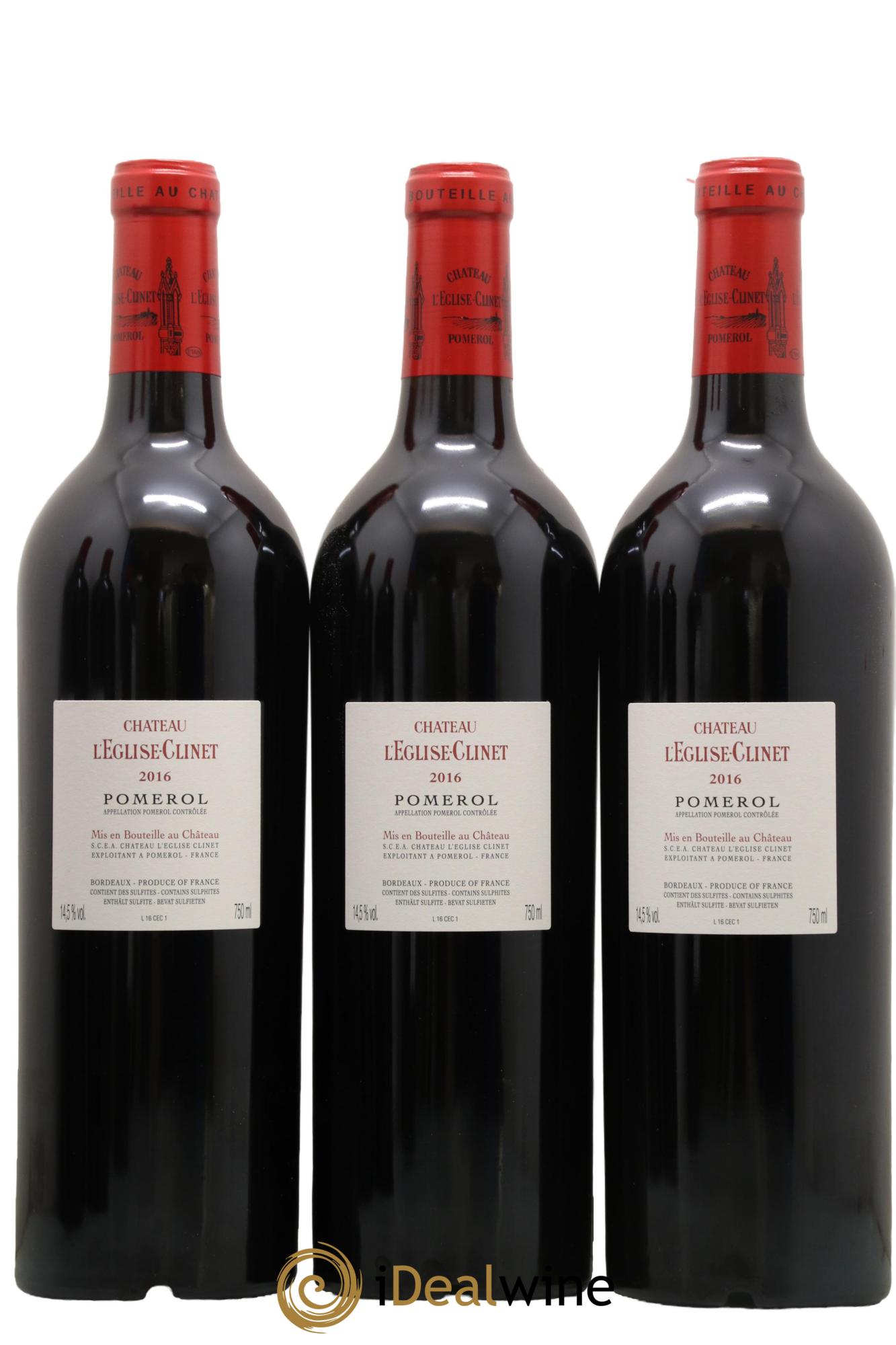 Château l' Église Clinet 2016 - Lot of 6 bottles - 2