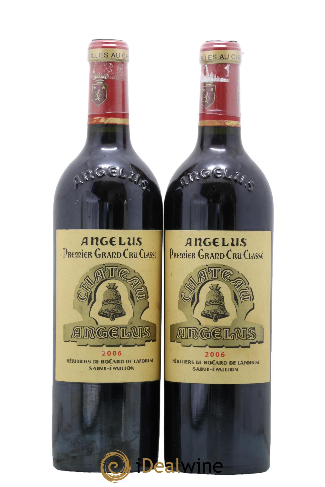 Château Angélus 1er Grand Cru Classé A 2006 - Lotto di 2 bottiglie - 0