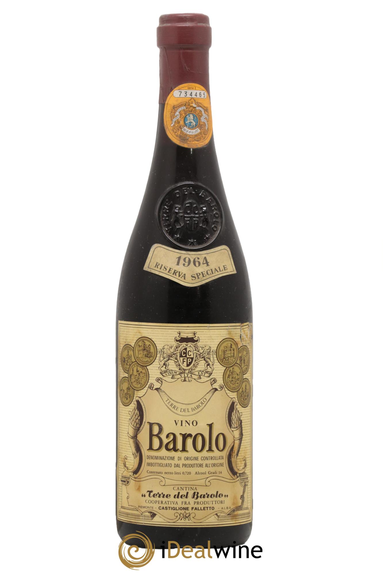 Barolo DOCG Riserva Speciale Terre Del Barolo 1964 - Lot de 1 bouteille - 0