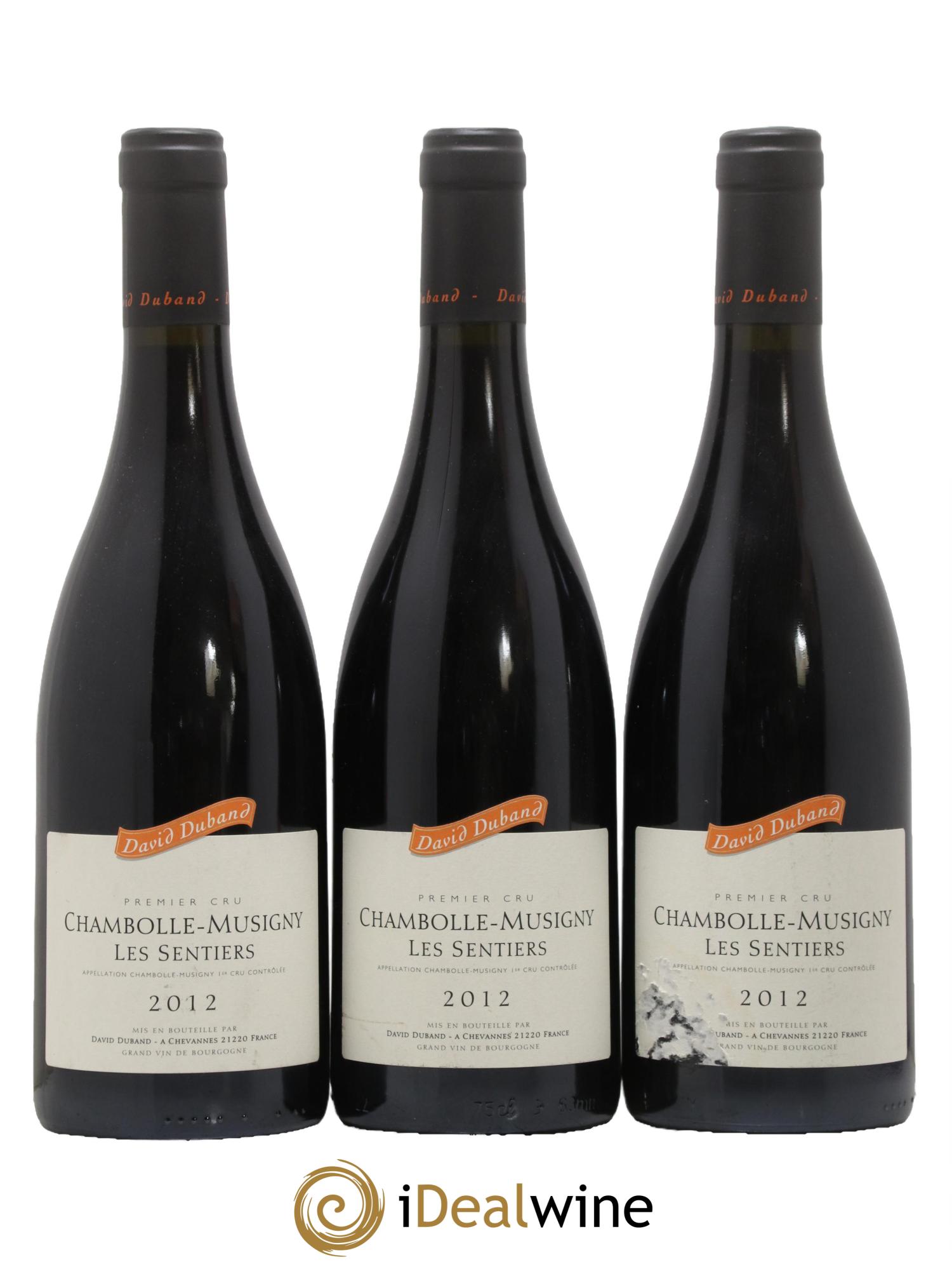 Chambolle-Musigny 1er Cru Les Sentiers David Duband (Domaine) 2012 - Lot de 3 bouteilles - 0