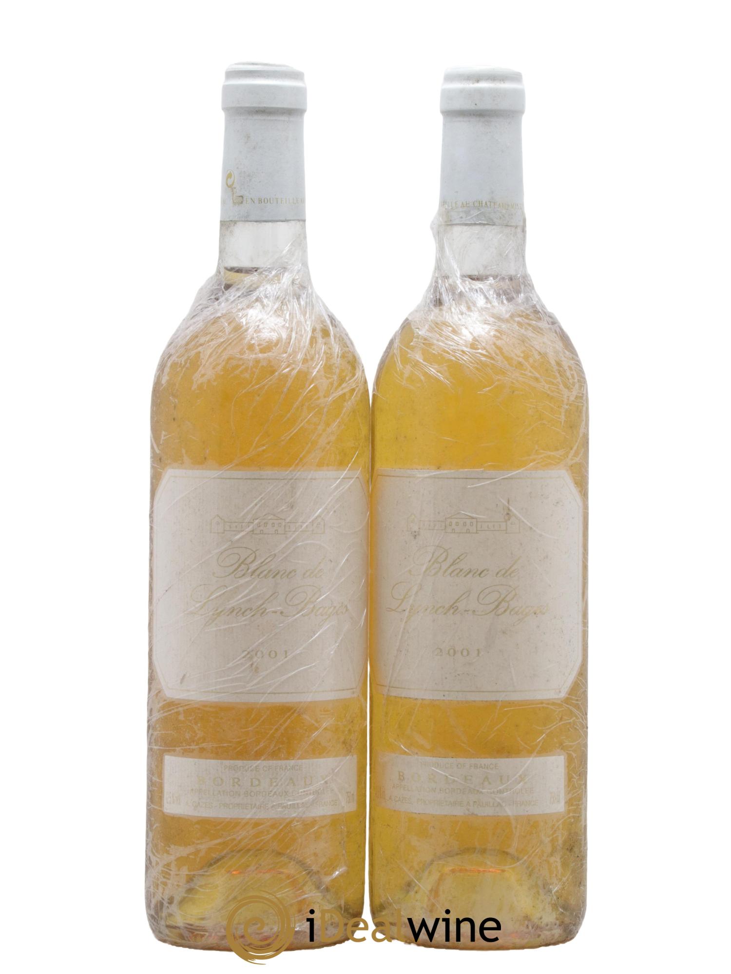 Blanc de Lynch Bages 2001 - Lot de 2 bouteilles - 0