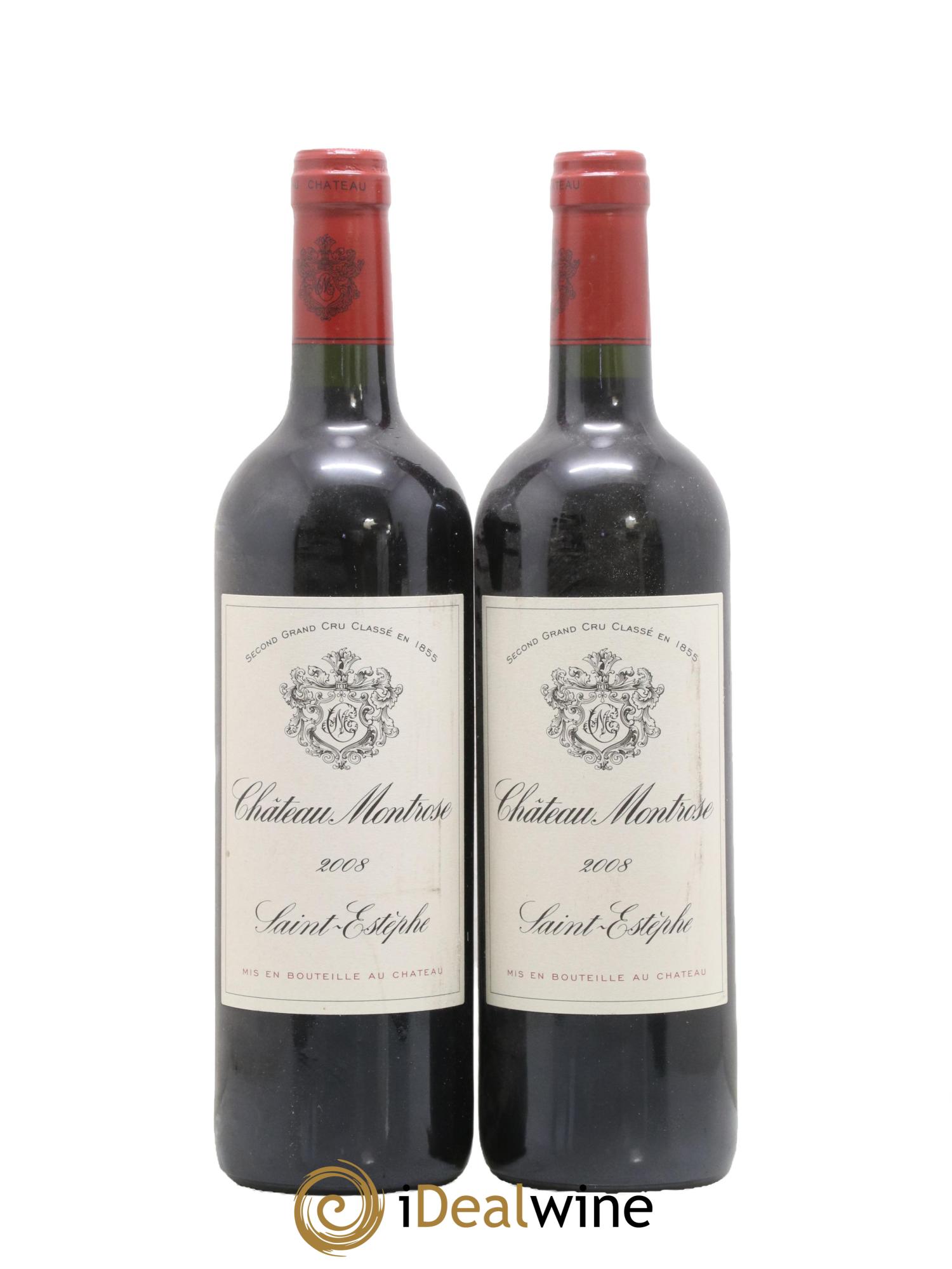 Château Montrose 2ème Grand Cru Classé 2008 - Posten von 2 Flaschen - 0