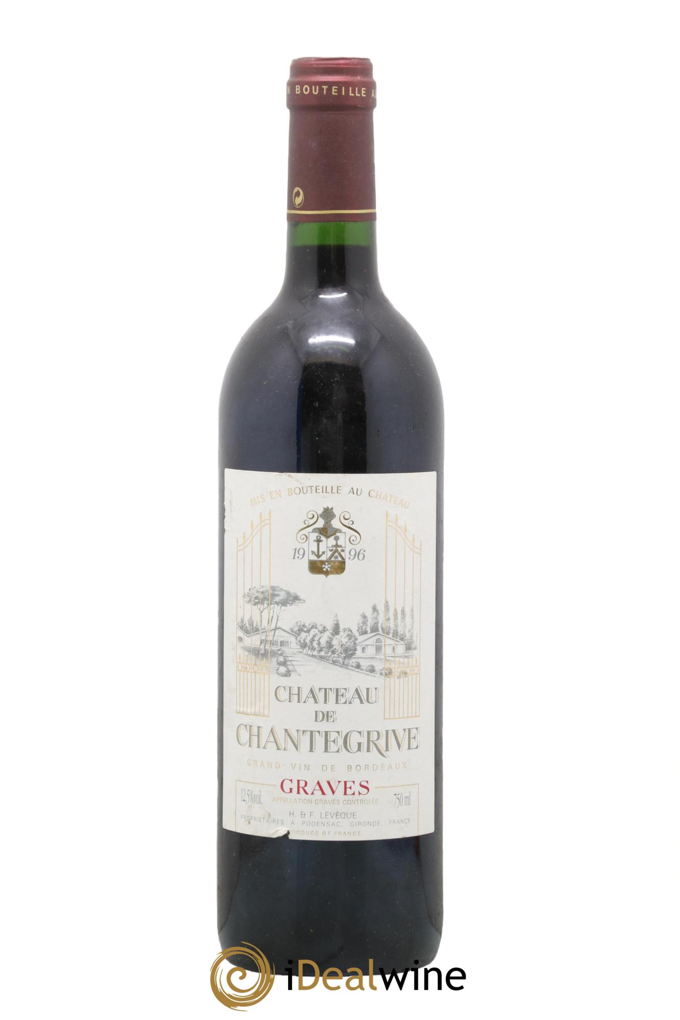 Château de Chantegrive 1996 - Lotto di 1 bottiglia - 0