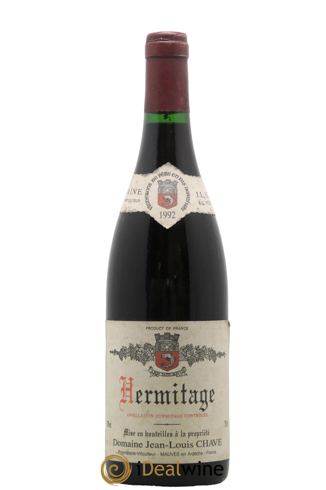 Hermitage Jean-Louis Chave 1992 - Lot of 1 bottle - 0