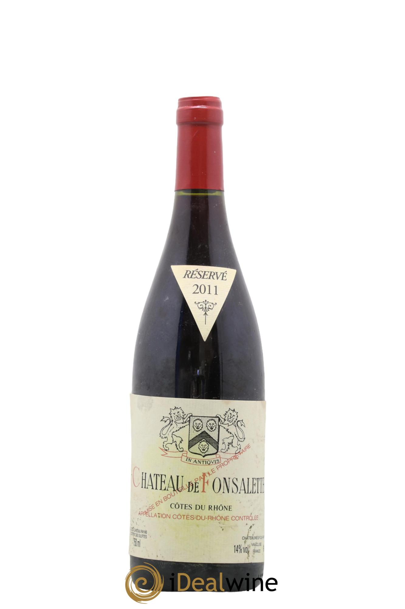 Côtes du Rhône Château de Fonsalette Emmanuel Reynaud 2011 - Lot de 1 bouteille - 0