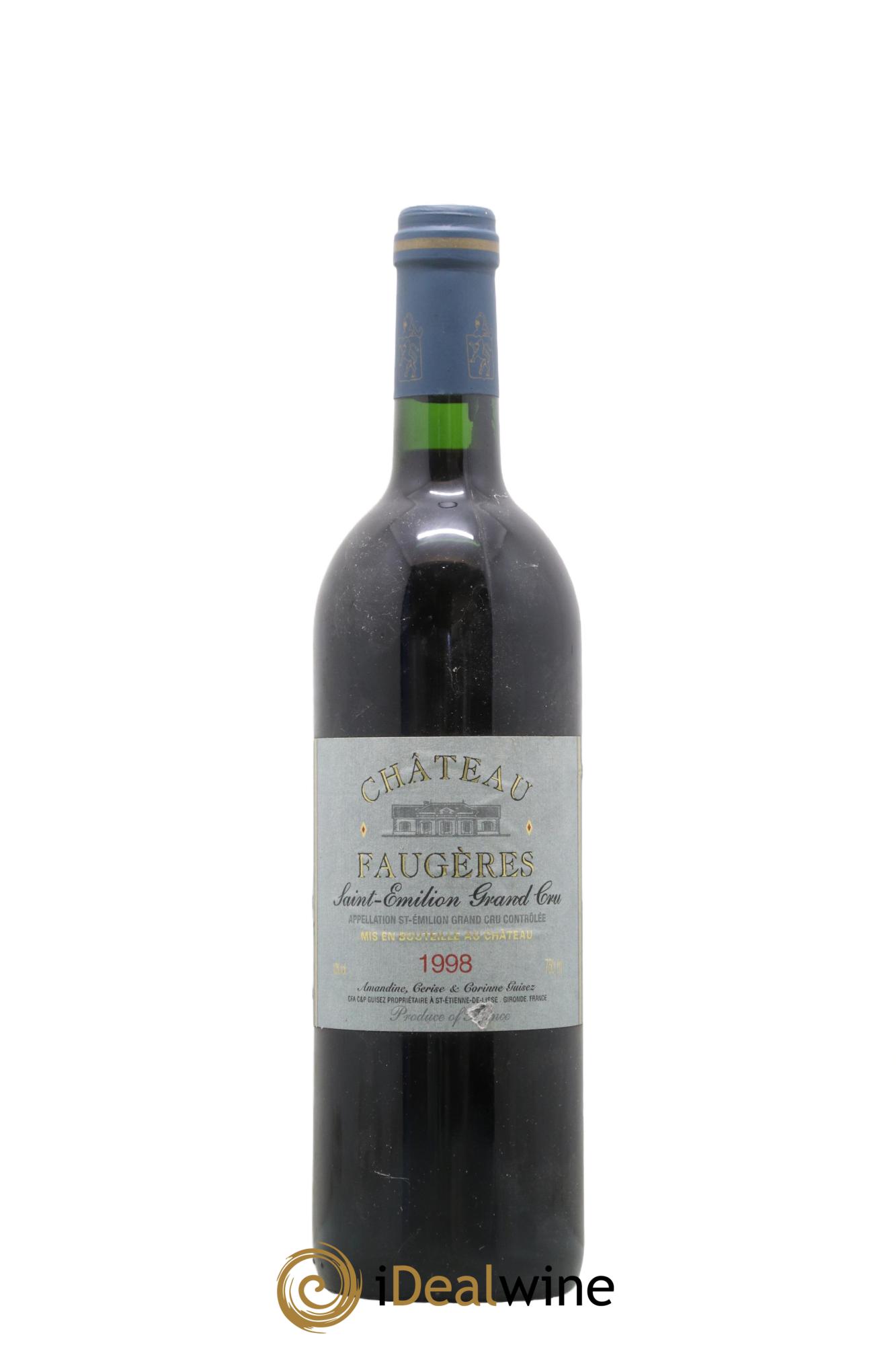 Château Faugères Grand Cru Classé 1998 - Lot de 1 bouteille - 0